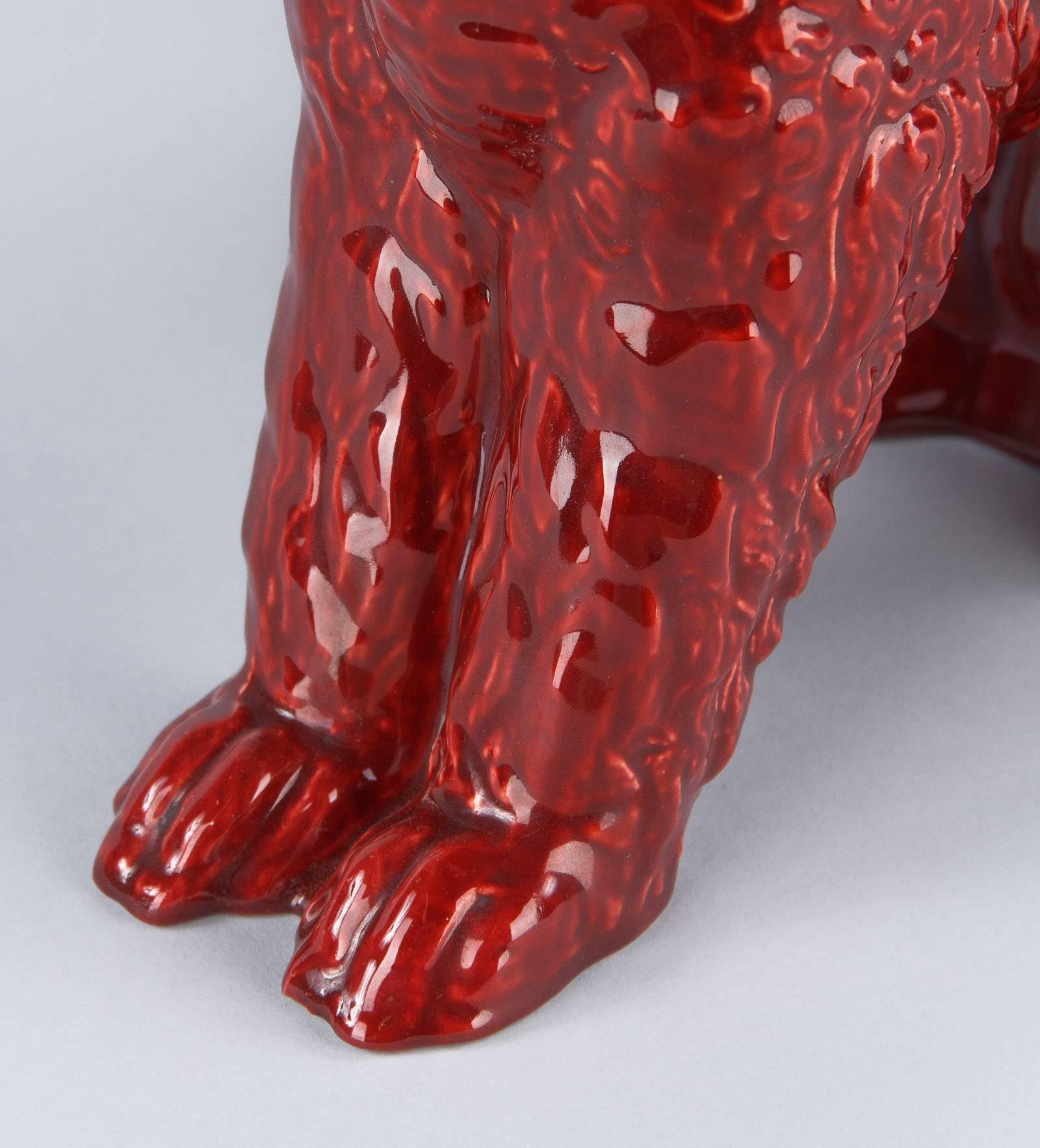 ceramic poodle figurines