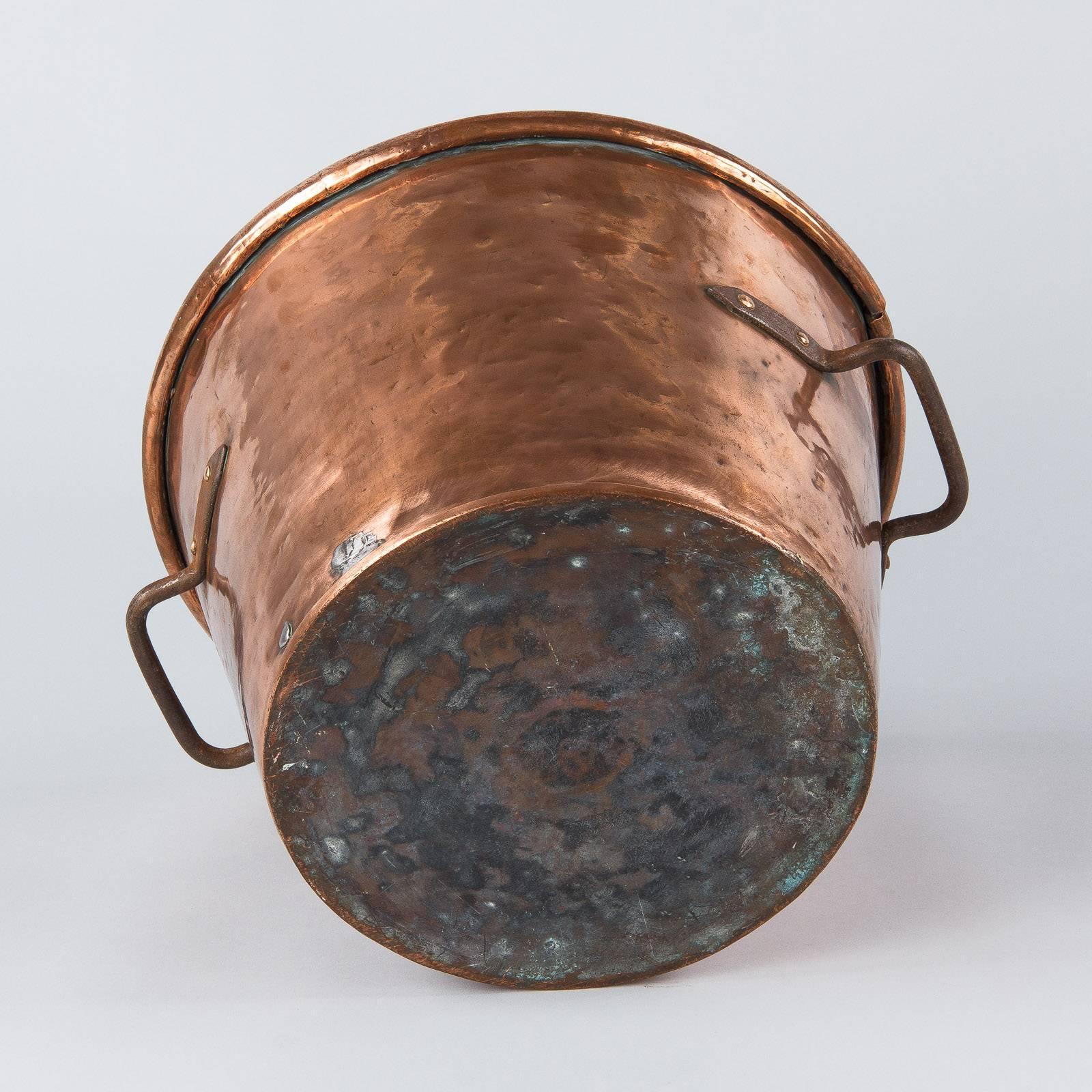 French Copper Cauldron, 19th Century 6