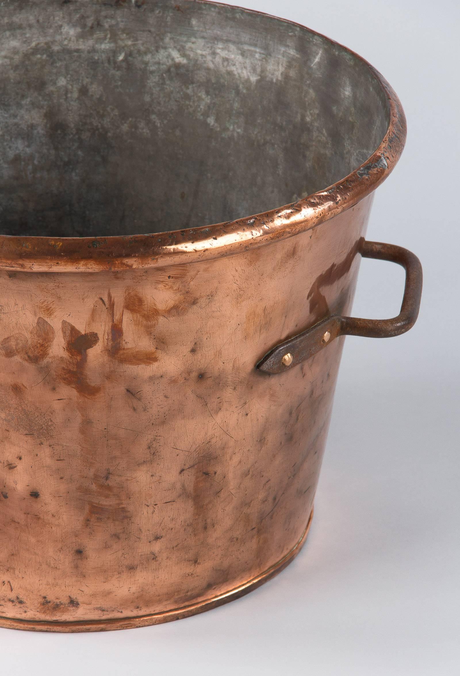 French Copper Cauldron, 19th Century 2