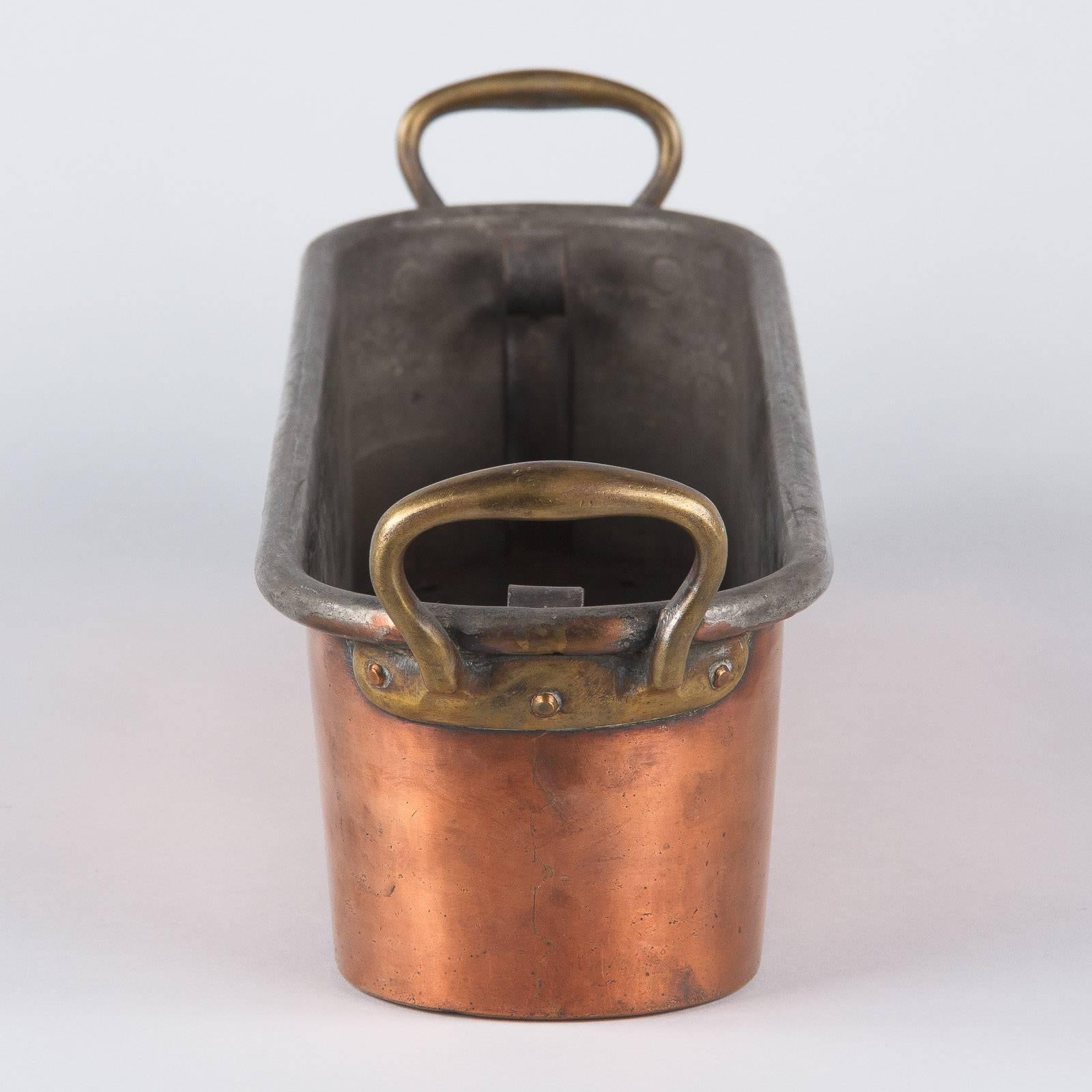 French Copper Fish Kettle 