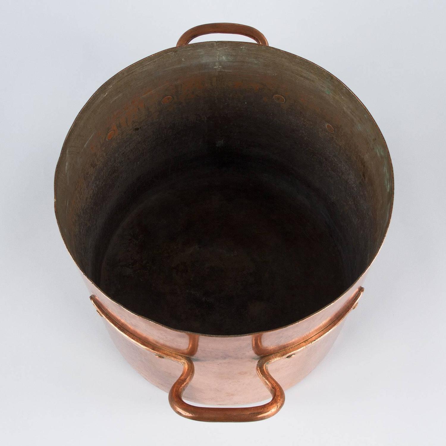 French Copper Cauldron, 19th Century For Sale at 1stdibs