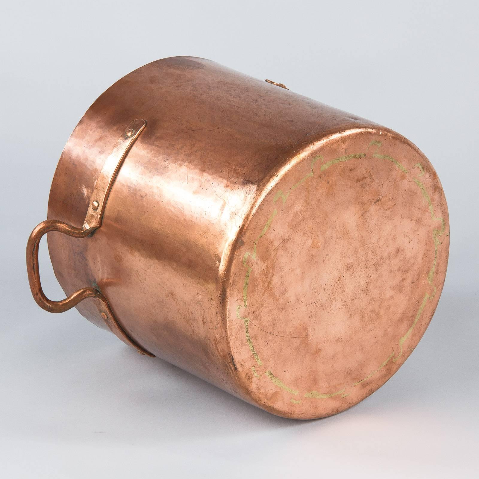 French Copper Cauldron, 19th Century 6