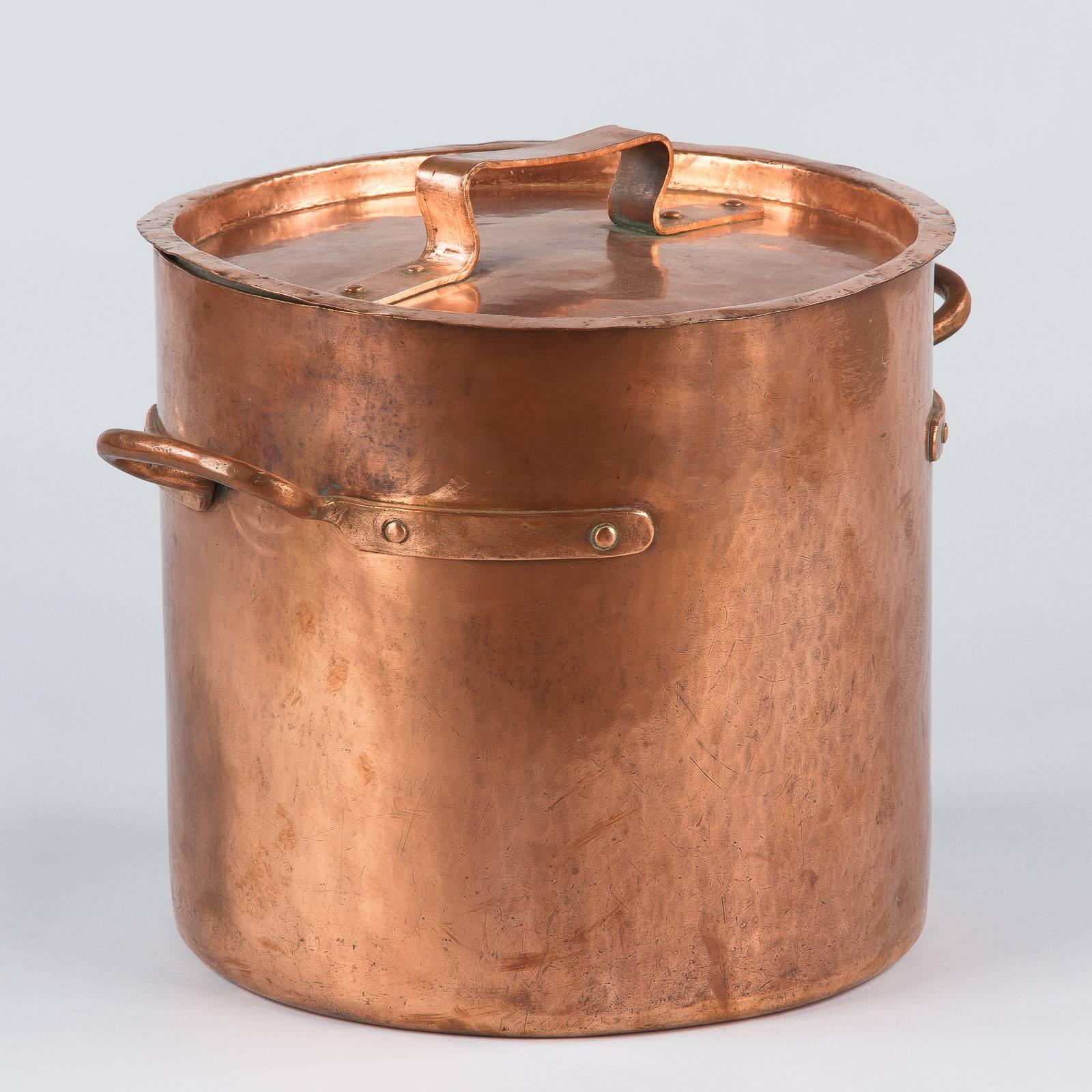 French Copper Cauldron, 19th Century 1