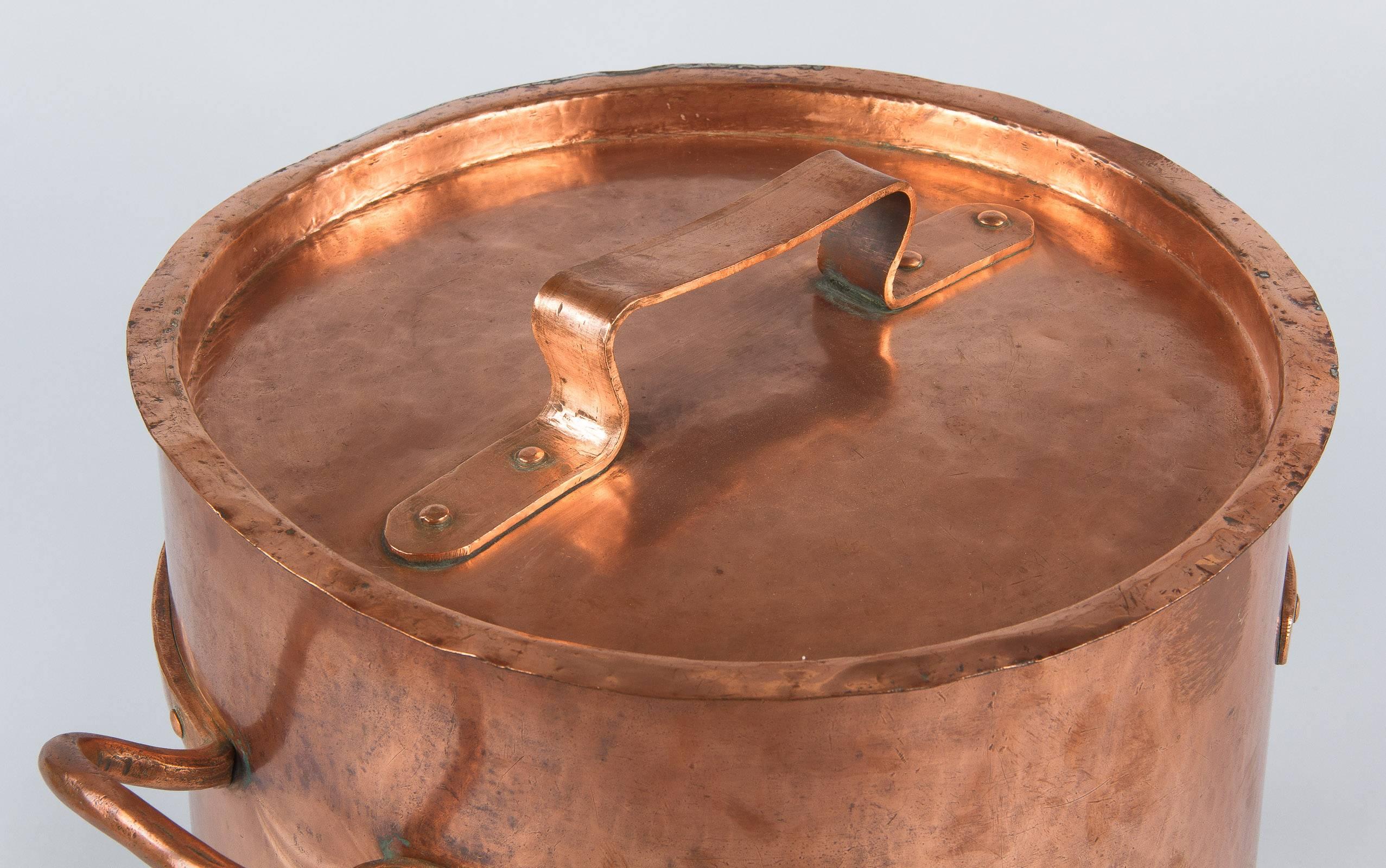 French Copper Cauldron, 19th Century 2