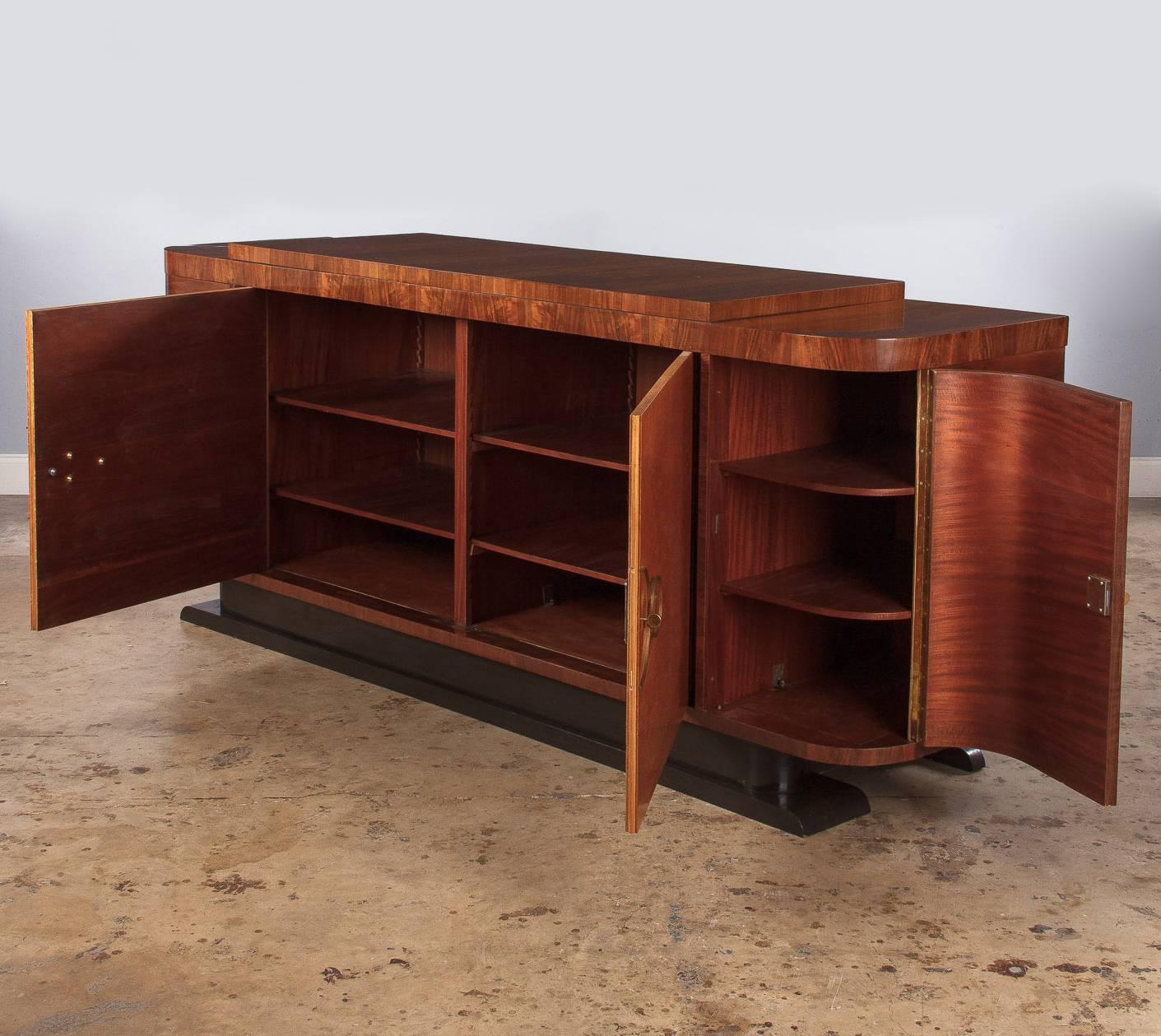 French Art Deco Buffet Attributed to Francisque Chaleyssin, 1930s In Good Condition In Austin, TX