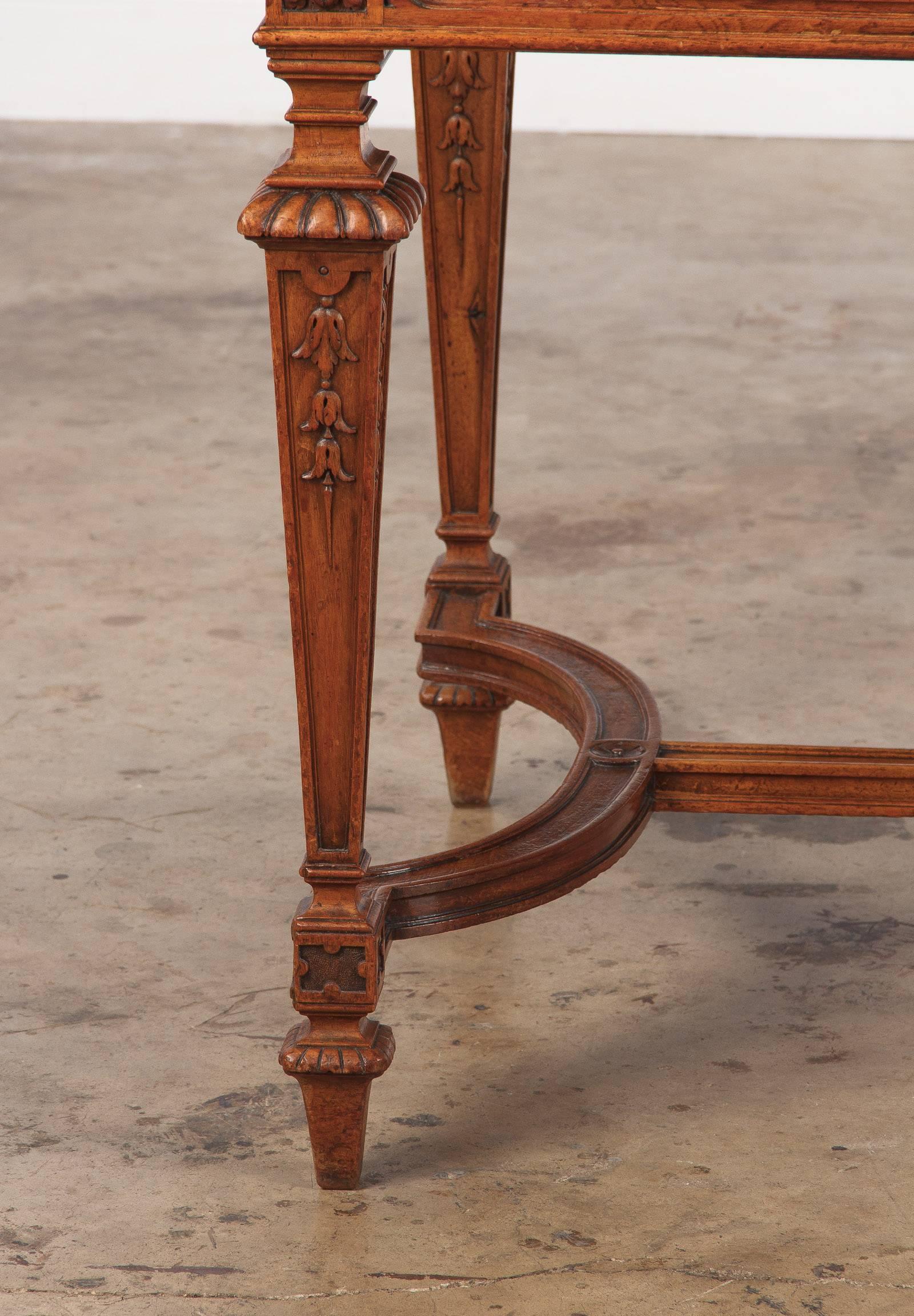 19th Century French Louis XIV Style Marble-Top Hunt Table 6
