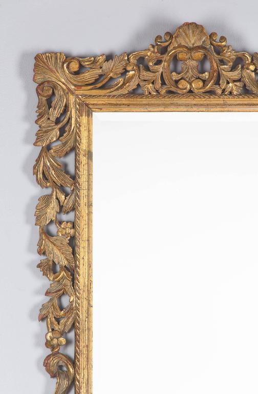 French Rococo Style Mirror with Gilt Wood Frame, Early 1900s at 1stdibs