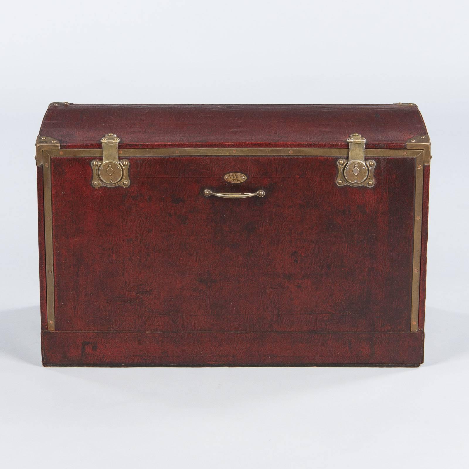 20th Century Antique French Automobile Trunk, Early 1900s