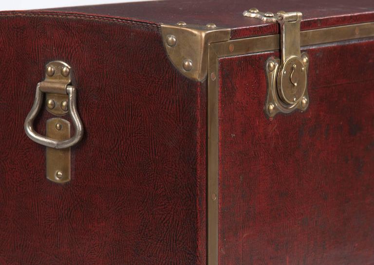 Antique French Automobile Trunk, circa 1900s For Sale at 1stdibs