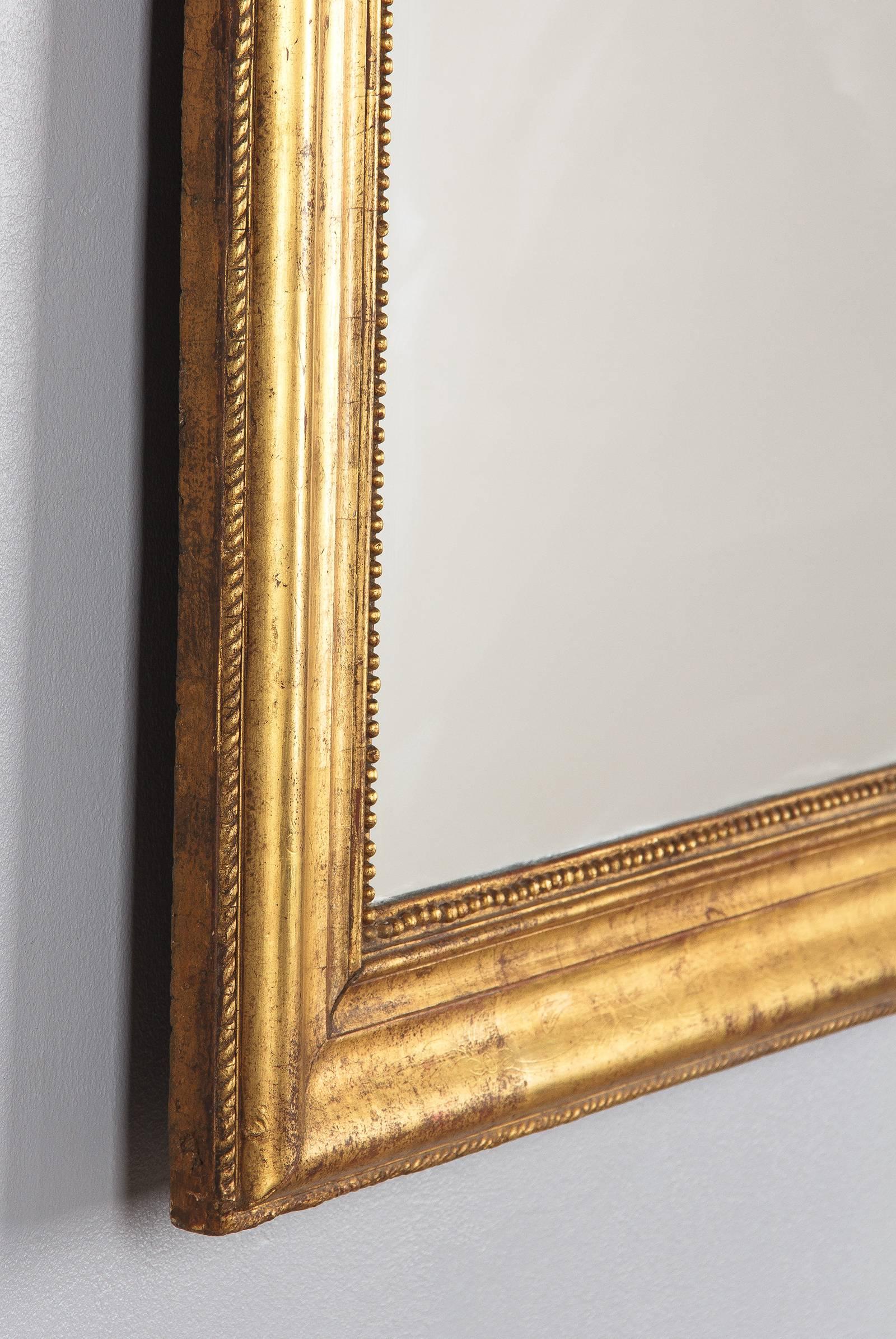 19th Century Giltwood Louis Philippe Mirror 5