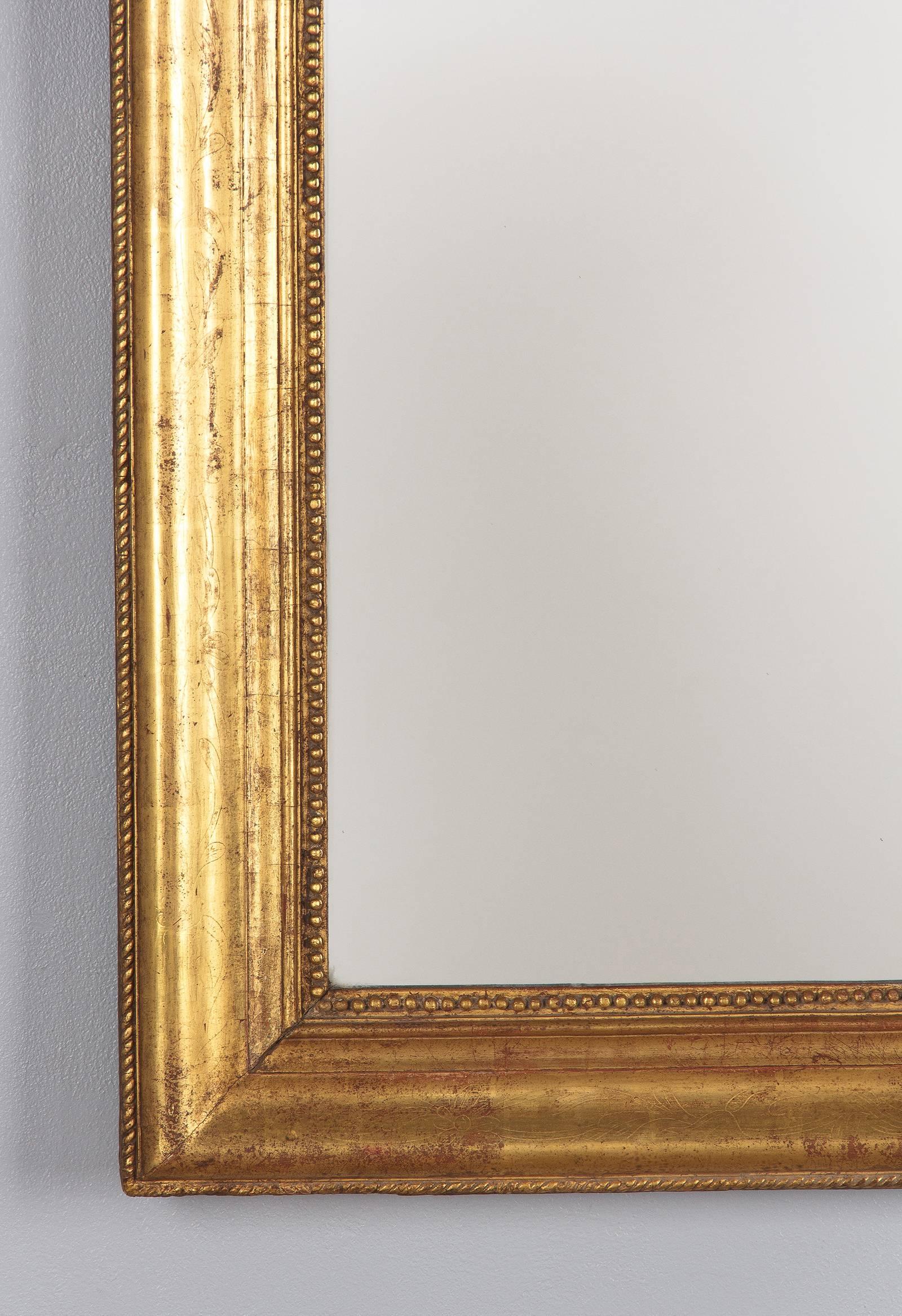 19th Century Giltwood Louis Philippe Mirror 2