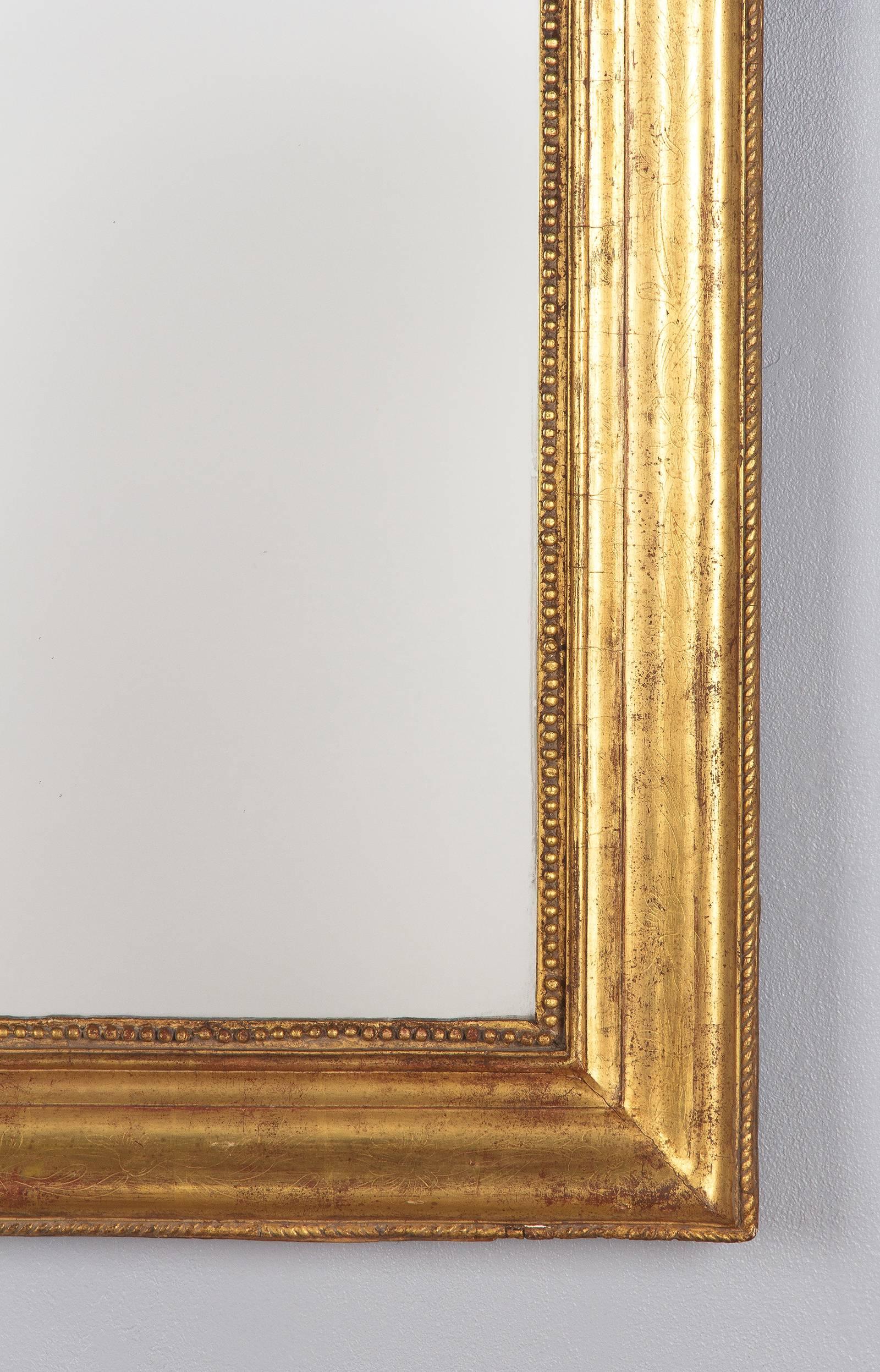 19th Century Giltwood Louis Philippe Mirror 1
