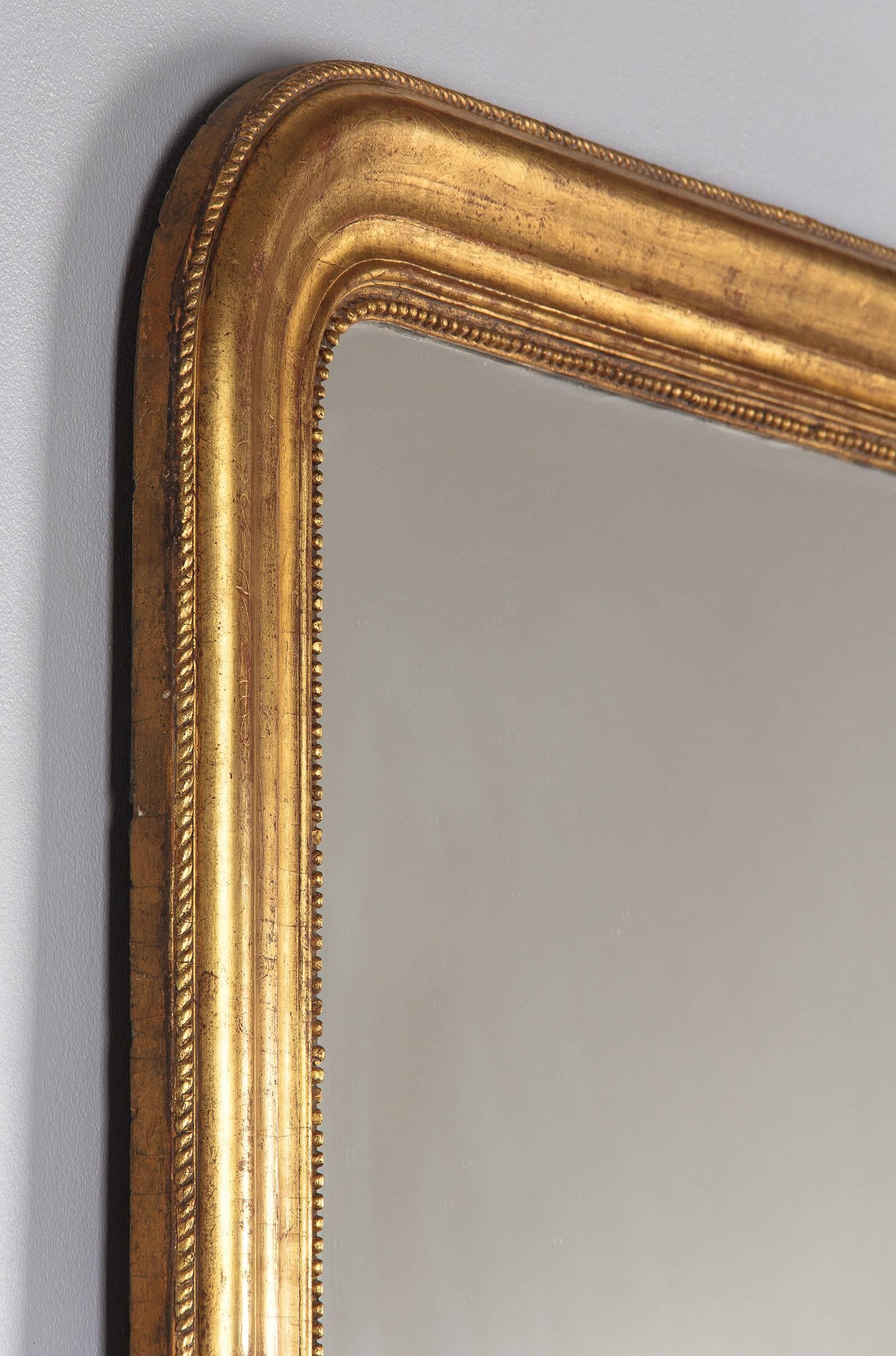 19th Century Giltwood Louis Philippe Mirror 4