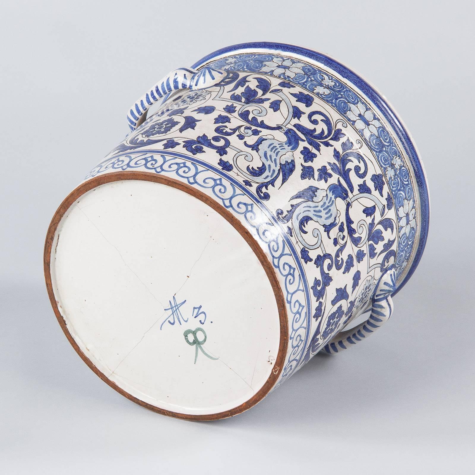 French 19th Century Nevers Ceramic Jardiniere 5