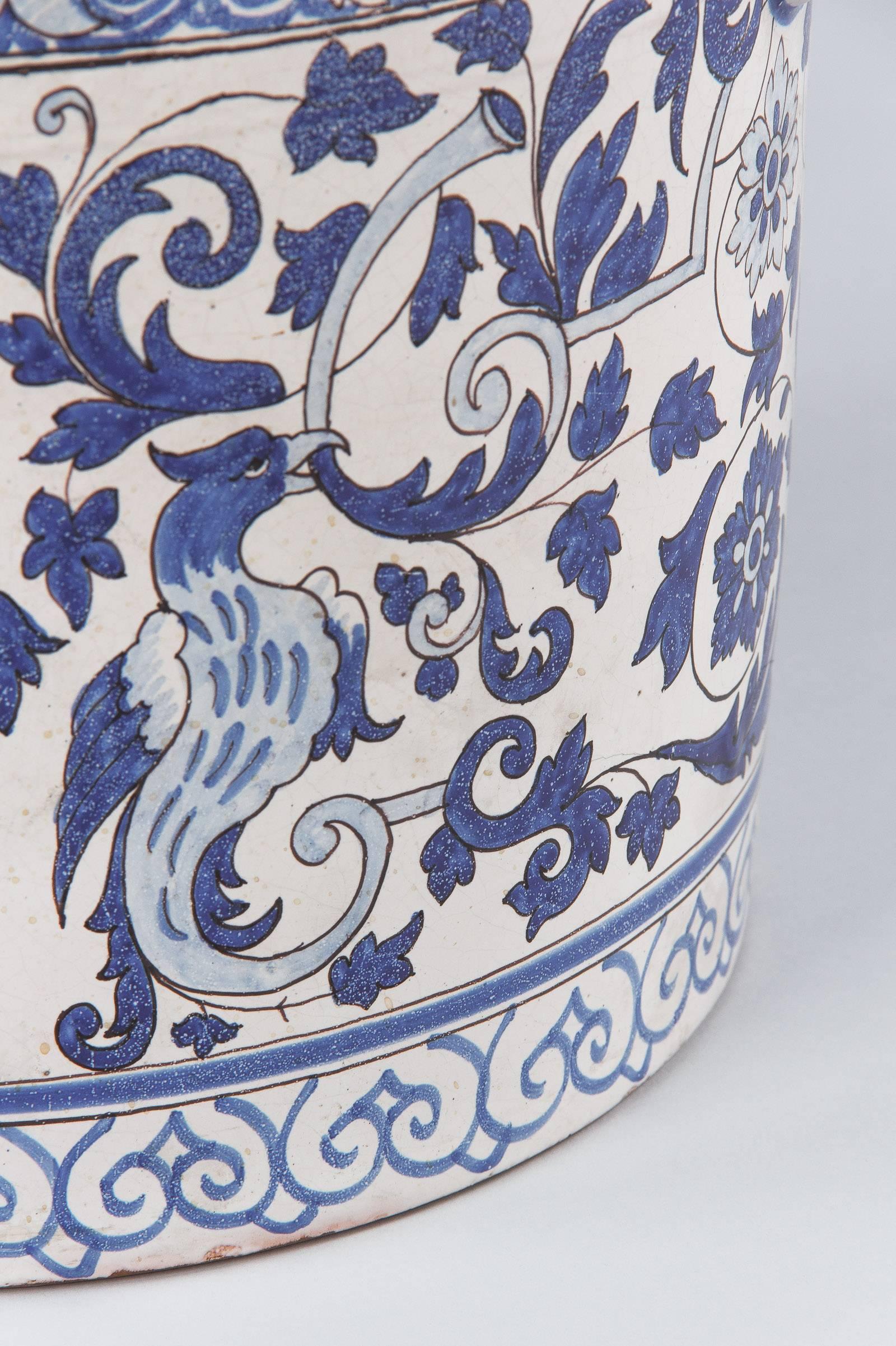 French 19th Century Nevers Ceramic Jardiniere 2
