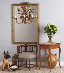 French Louis XV Style Walnut Side Table, circa 1920s