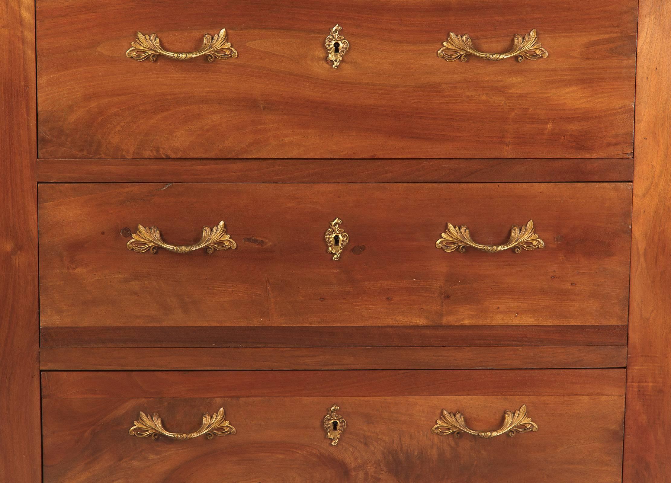 French Directoire Style Cherrywood Chest of Drawers, circa 1930s 2