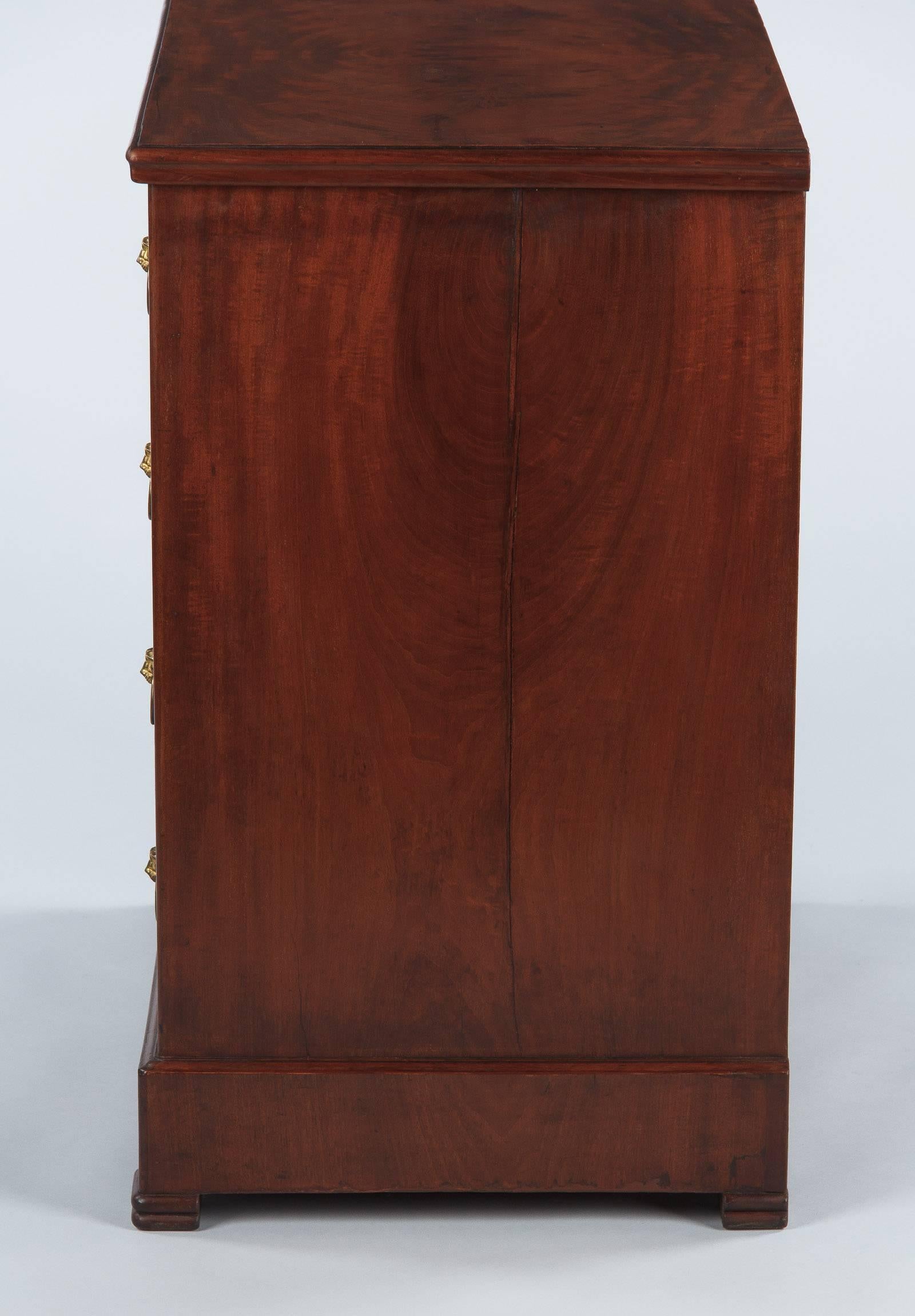 French Empire Style Mahogany Chest of Drawers, circa 1920s In Good Condition In Austin, TX