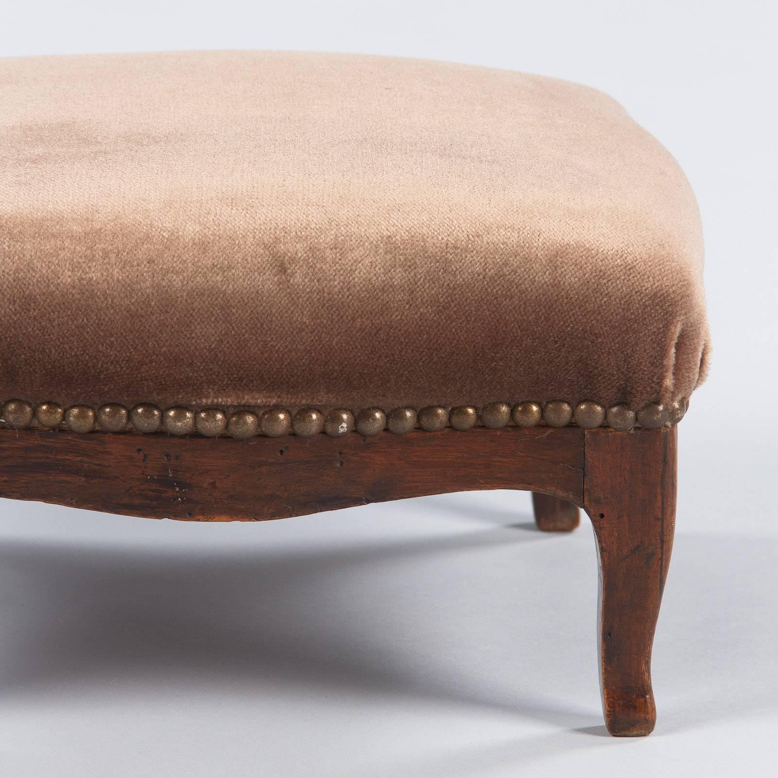 20th Century Louis Philippe Style Walnut Foot Stool, Early 1900s