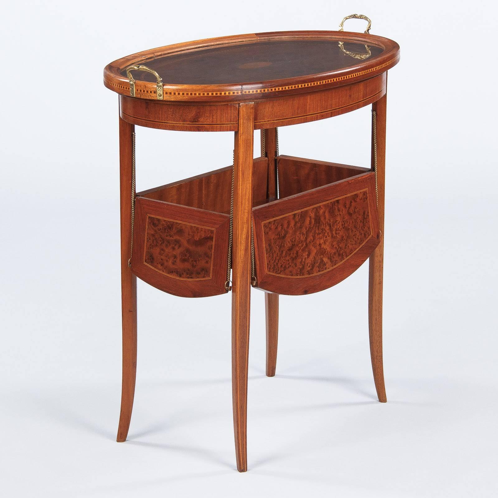 Neoclassical Revival French Neoclassical Cherrywood and Elm Serving Table, 1900s