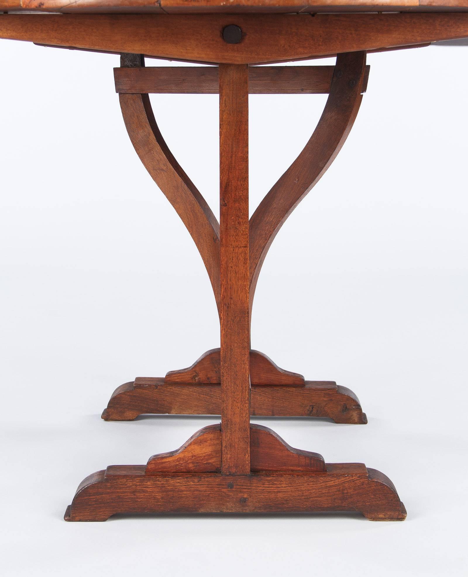 19th Century French Cherrywood Tilt-Top Wine Tasting Table 1