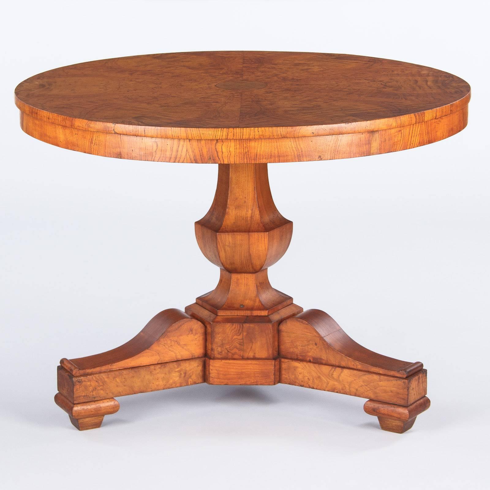 French Charles X Period Ashwood Pedestal Table, Early 1800s 4