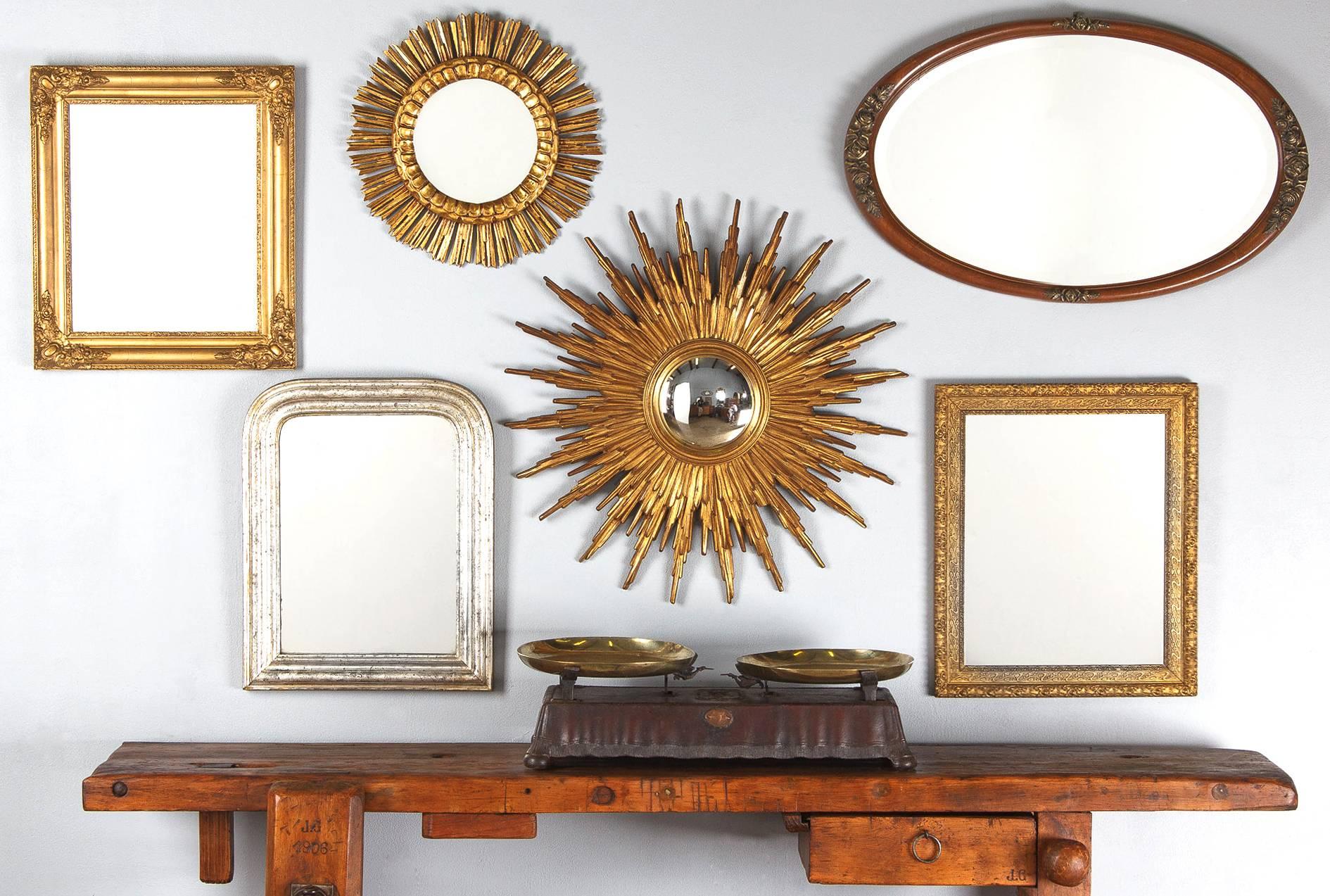 19th Century Louis Philippe Silver Gilt Mirror 5