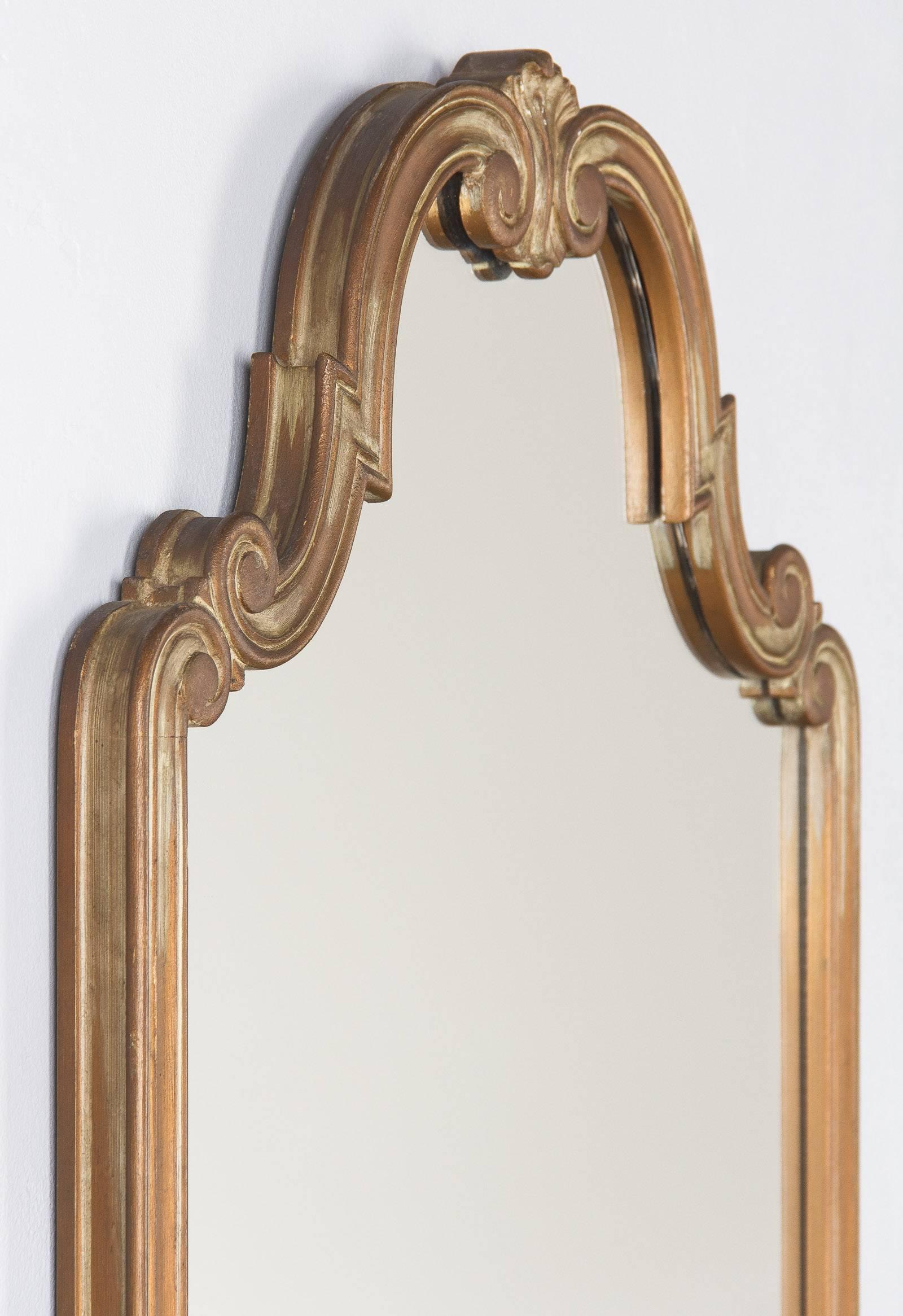 Louis XV Style Painted Mirror, 1940s In Good Condition In Austin, TX