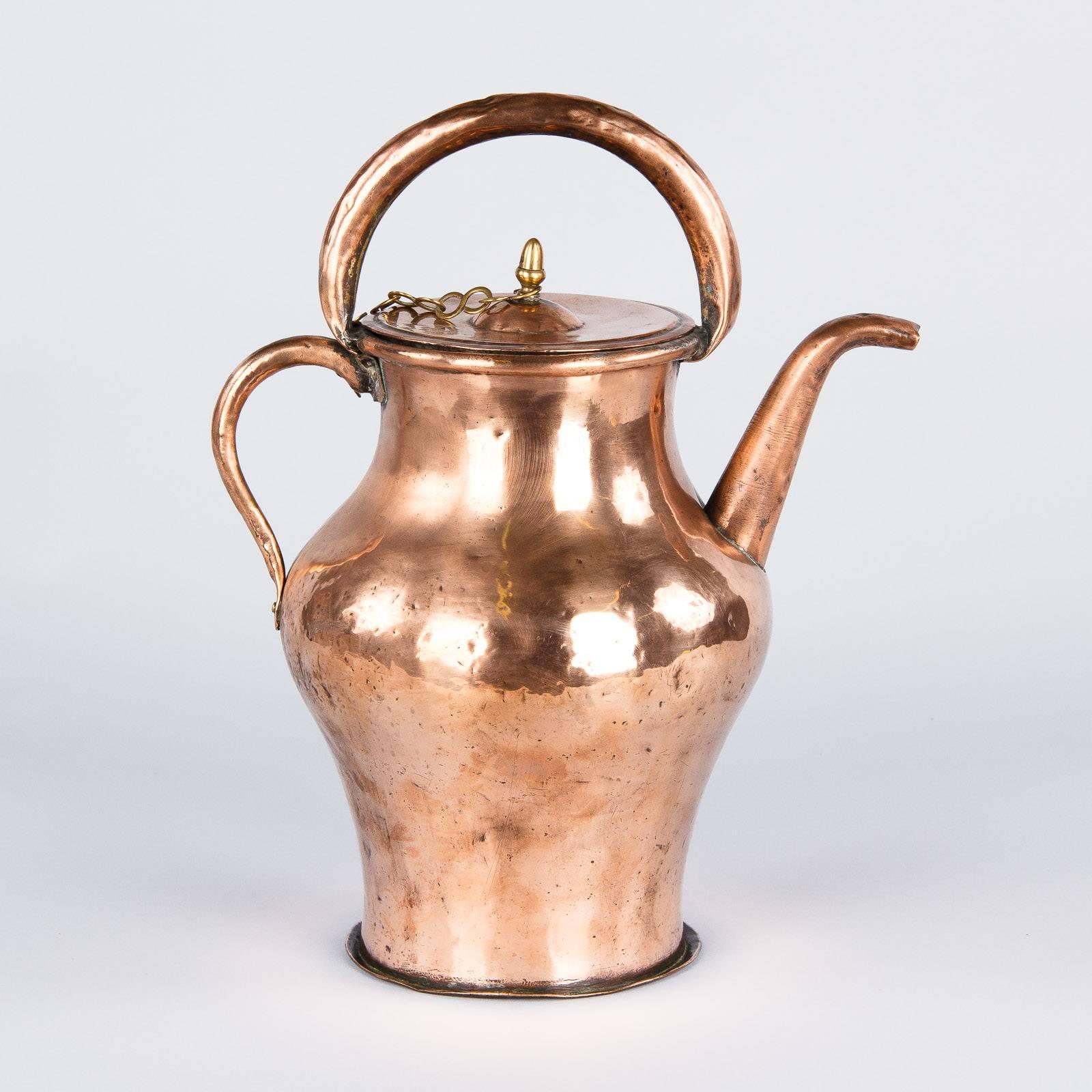 19th Century French Copper Ewer Pitcher 2