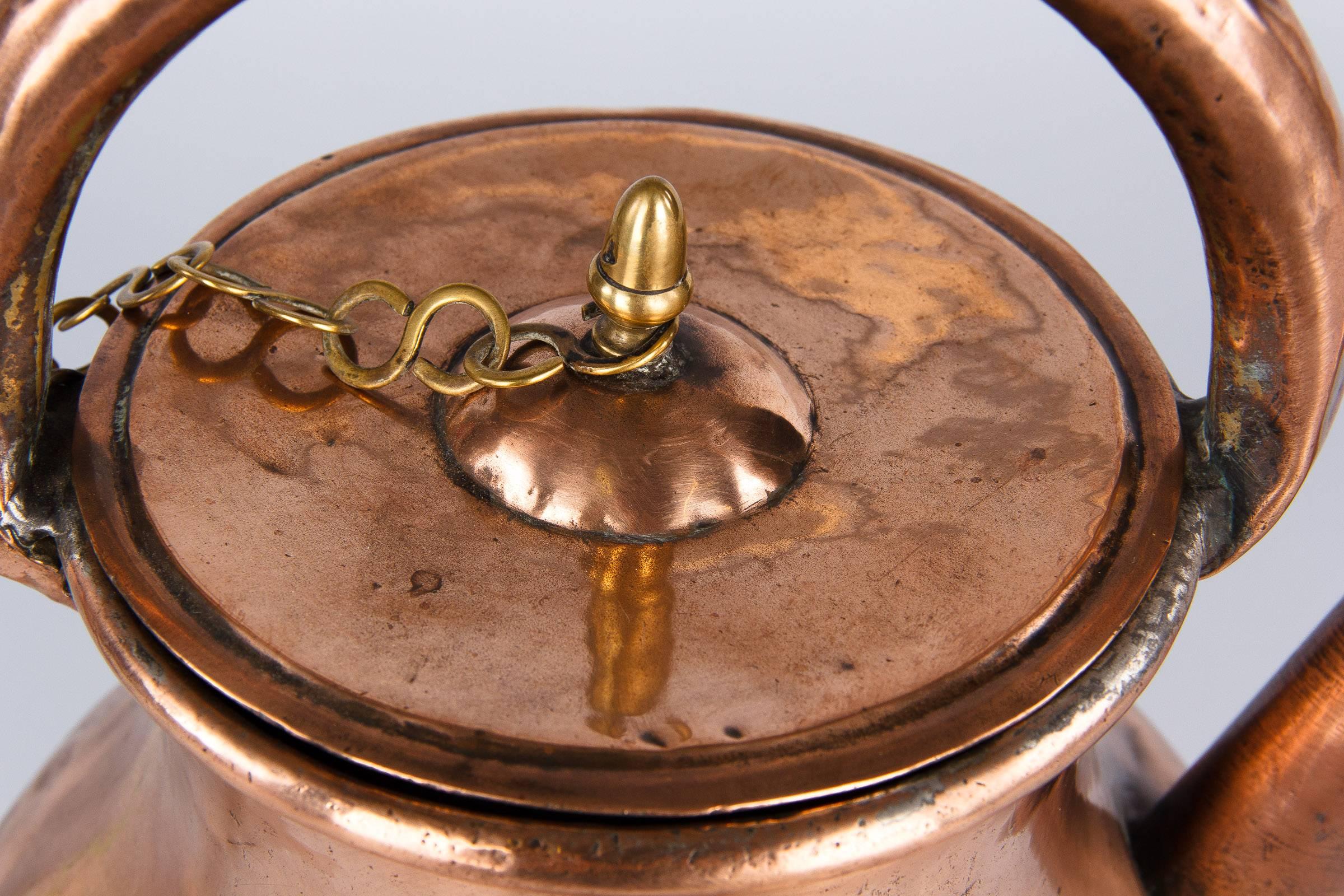 19th Century French Copper Ewer Pitcher 4