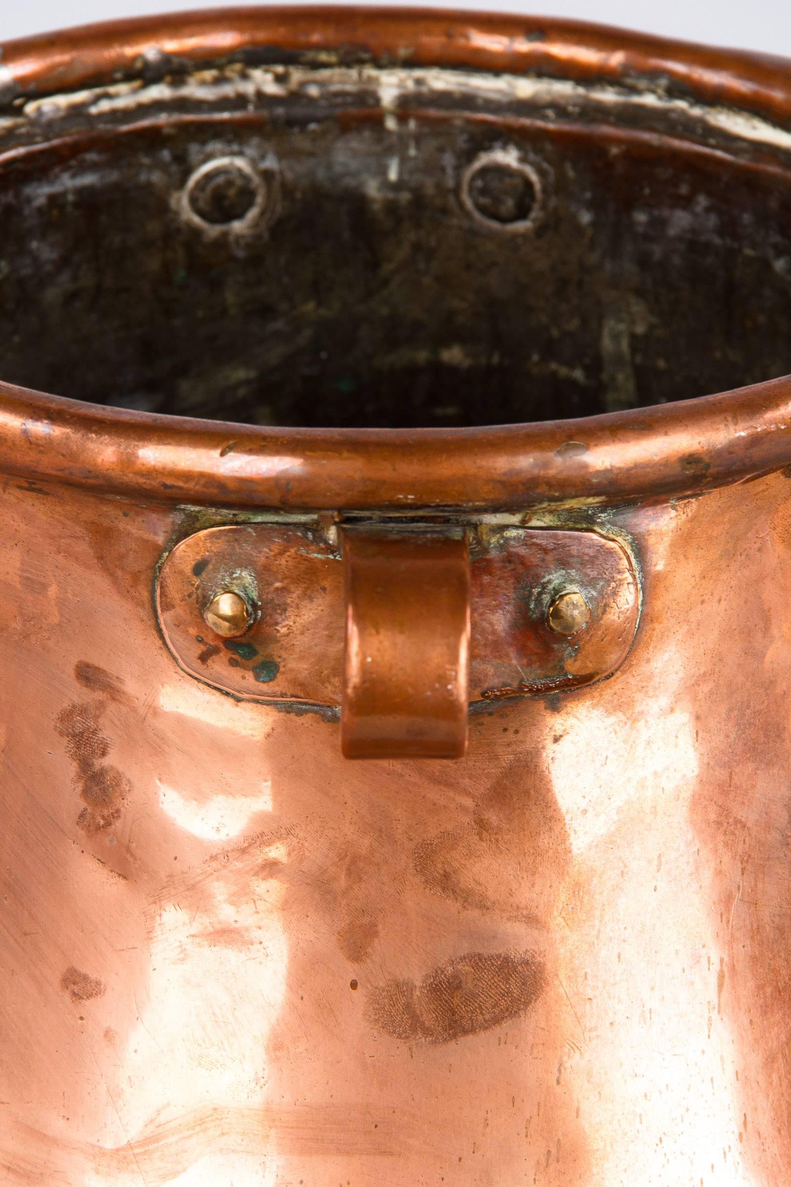 French 19th Century Copper Bucket 3