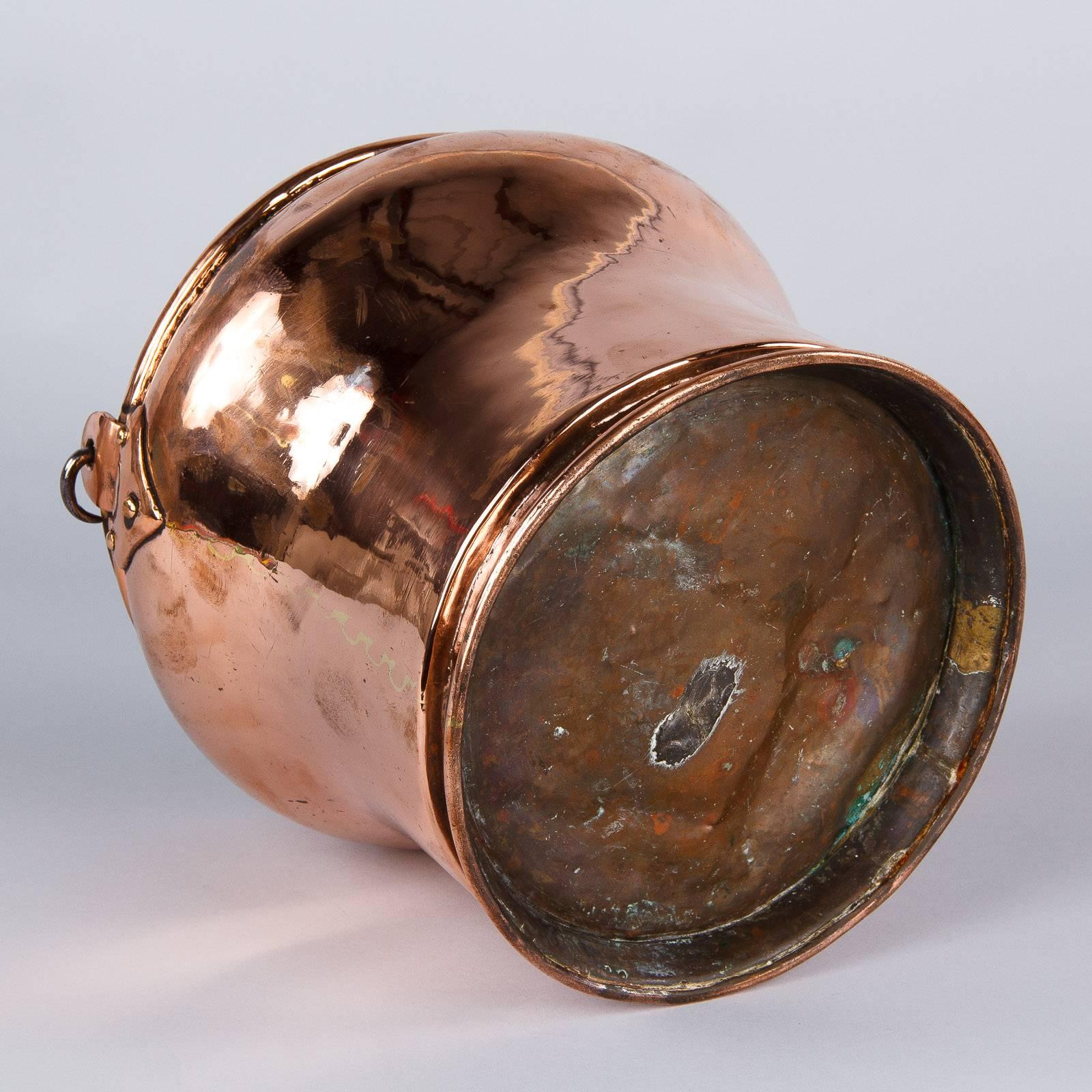 French Copper Bucket, Late 19th Century 7