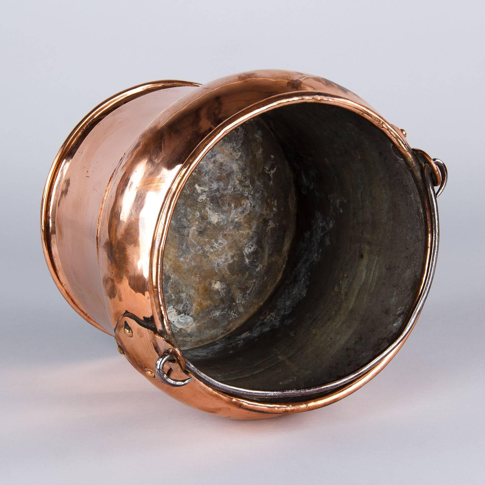 French Copper Bucket, Late 19th Century 6