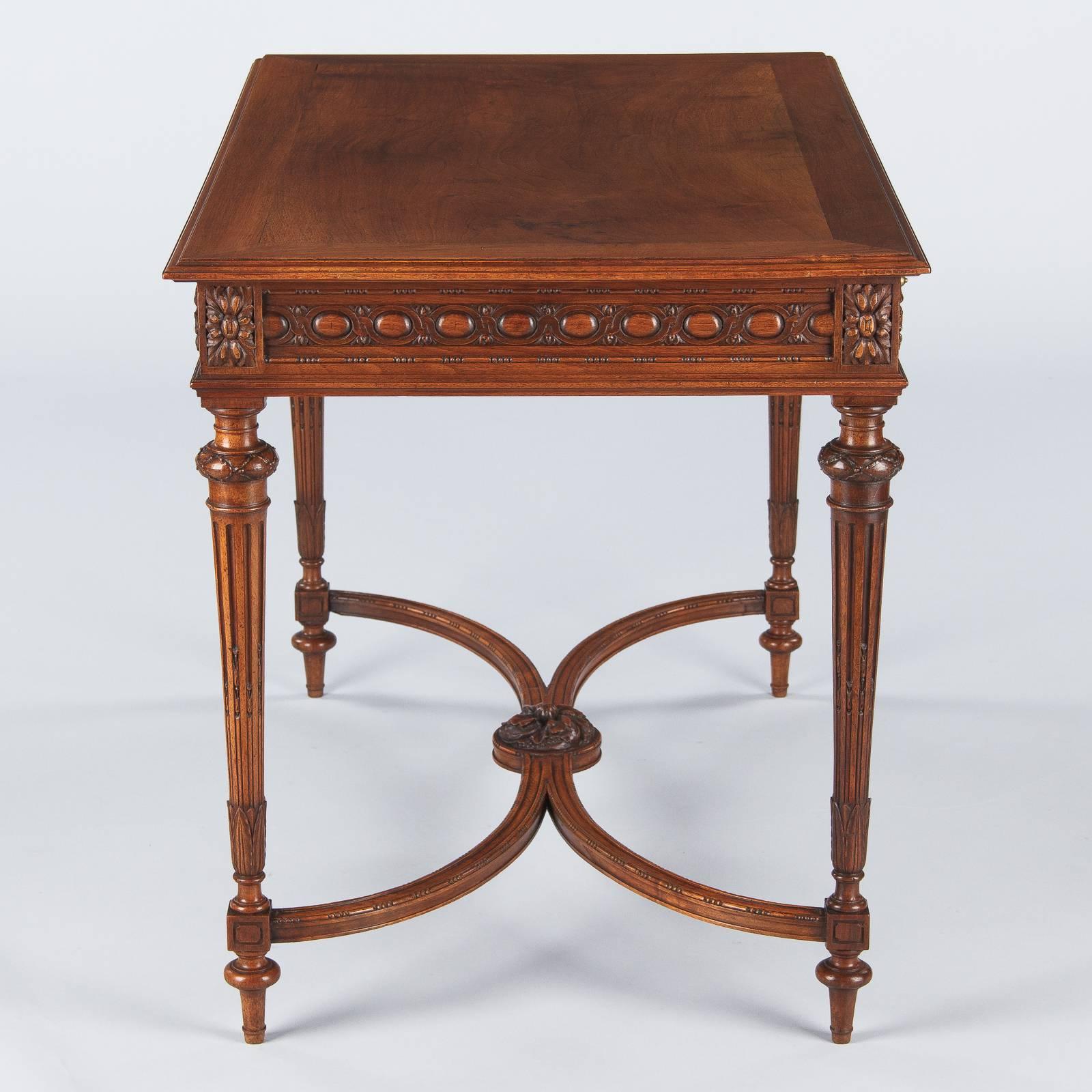 Louis XVI Style Cherrywood Desk, France, Early 1900s 3