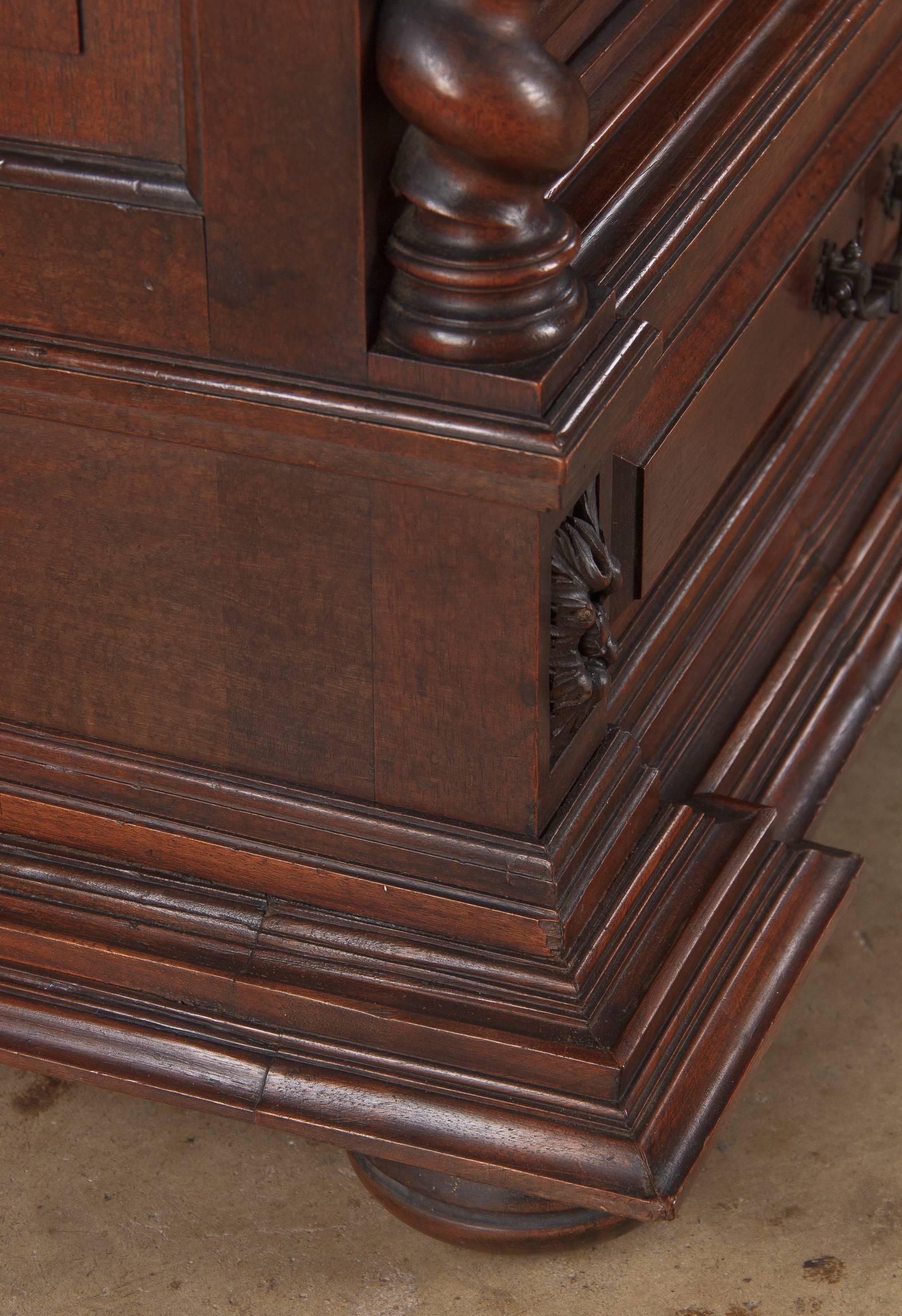 French Louis XIII Style Walnut Bookcase, 1880s 2