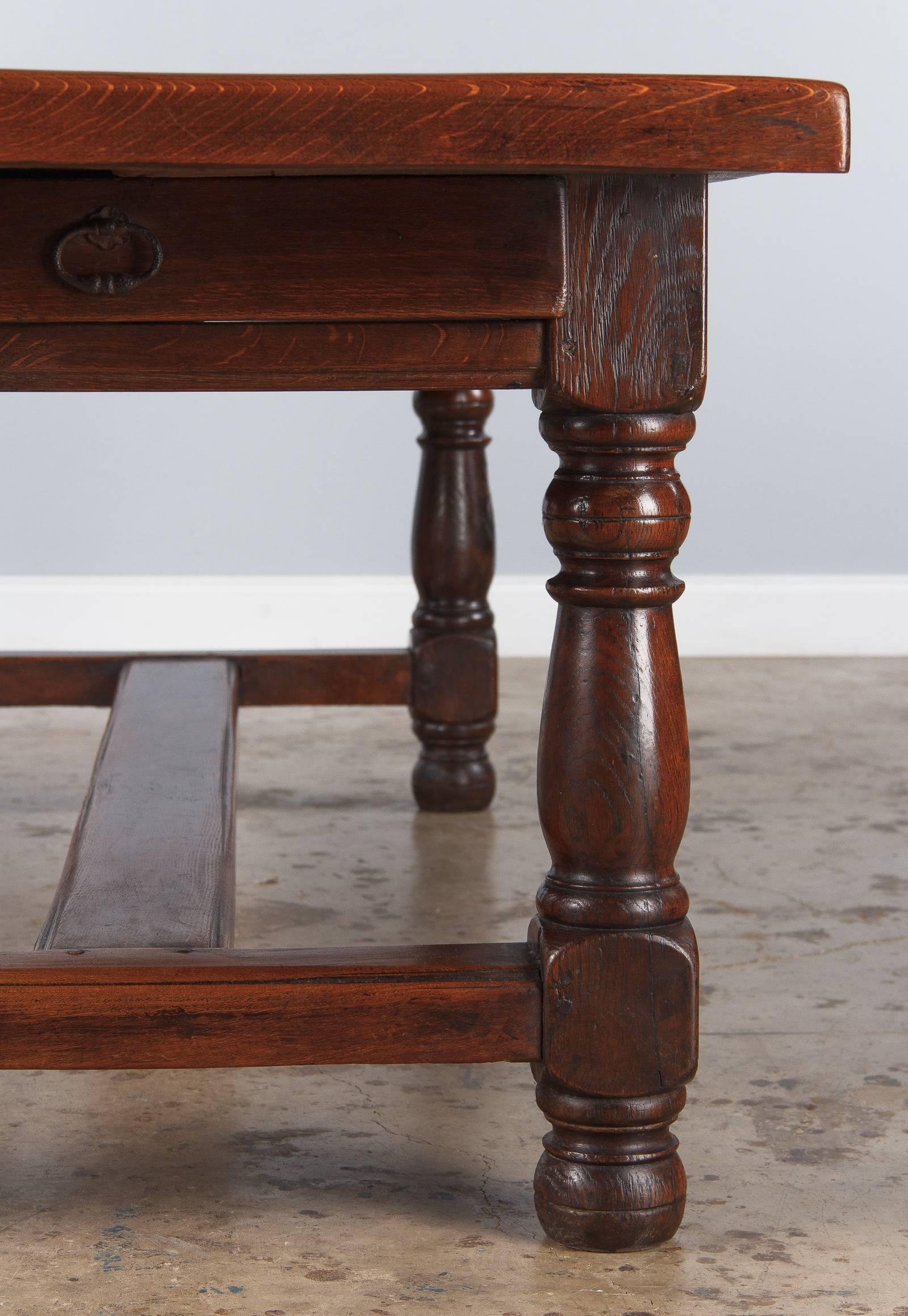 19th Century French Oak Farm Table 1