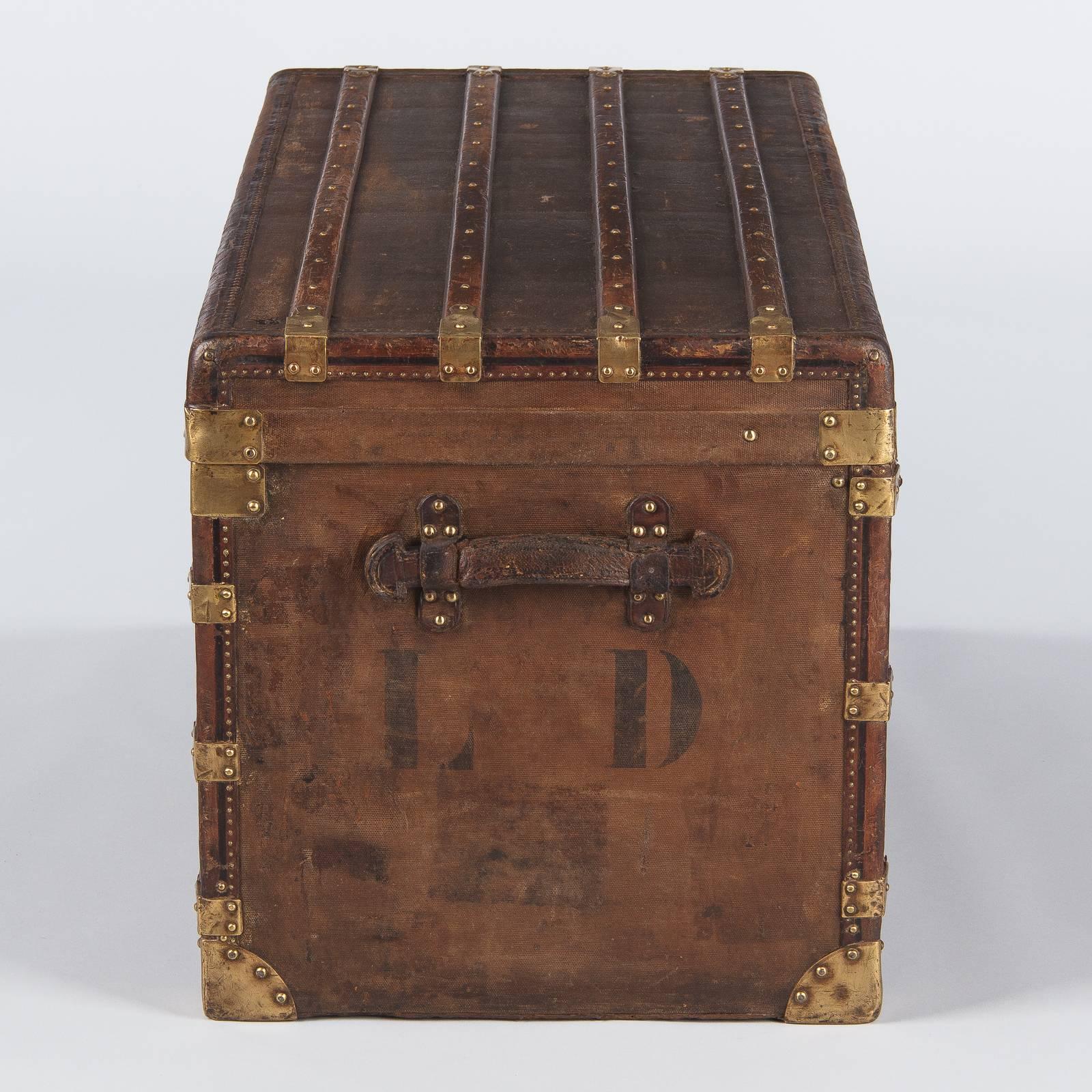 French Traveling Trunk, Early 1900s 3