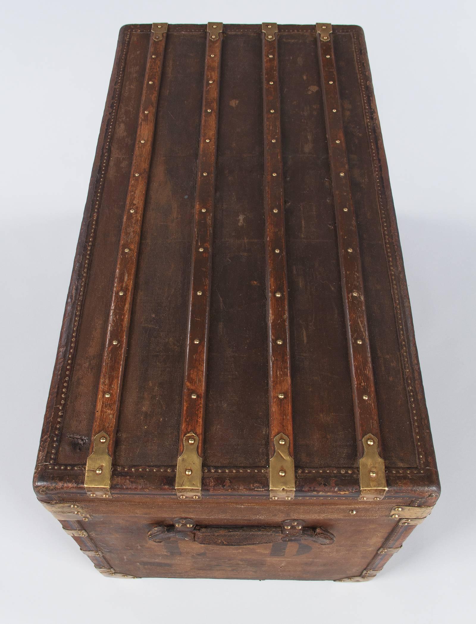 French Traveling Trunk, Early 1900s 2