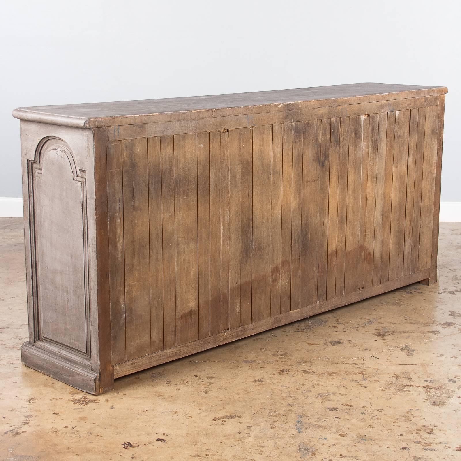 Louis XIV Style Painted Walnut Enfilade Buffet, Early 1900s 4
