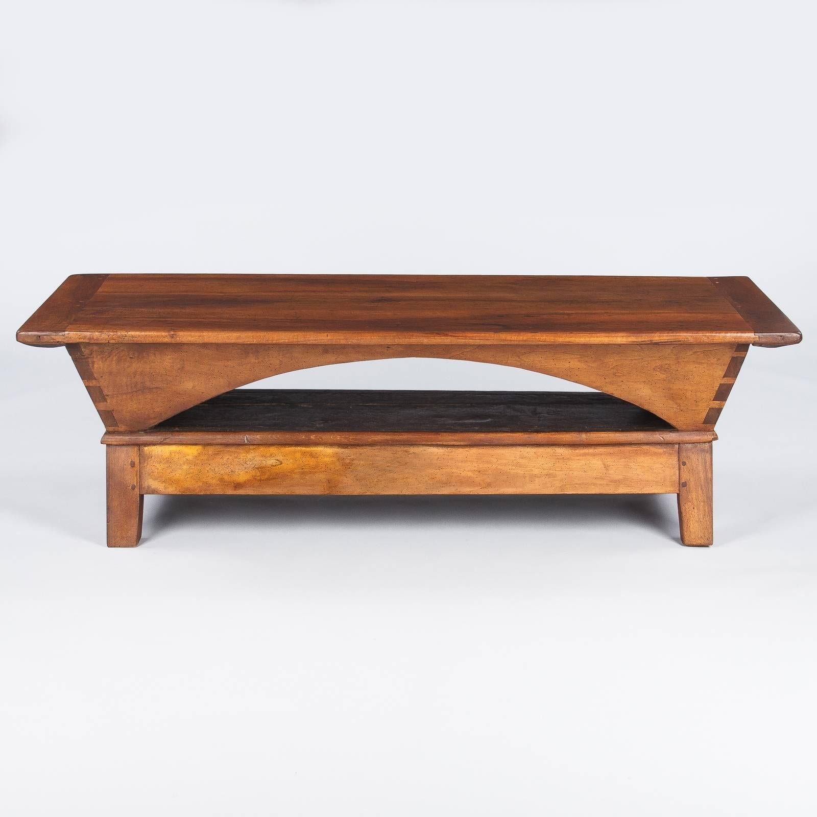 Country French Walnut Coffee Table, 19th Century 6