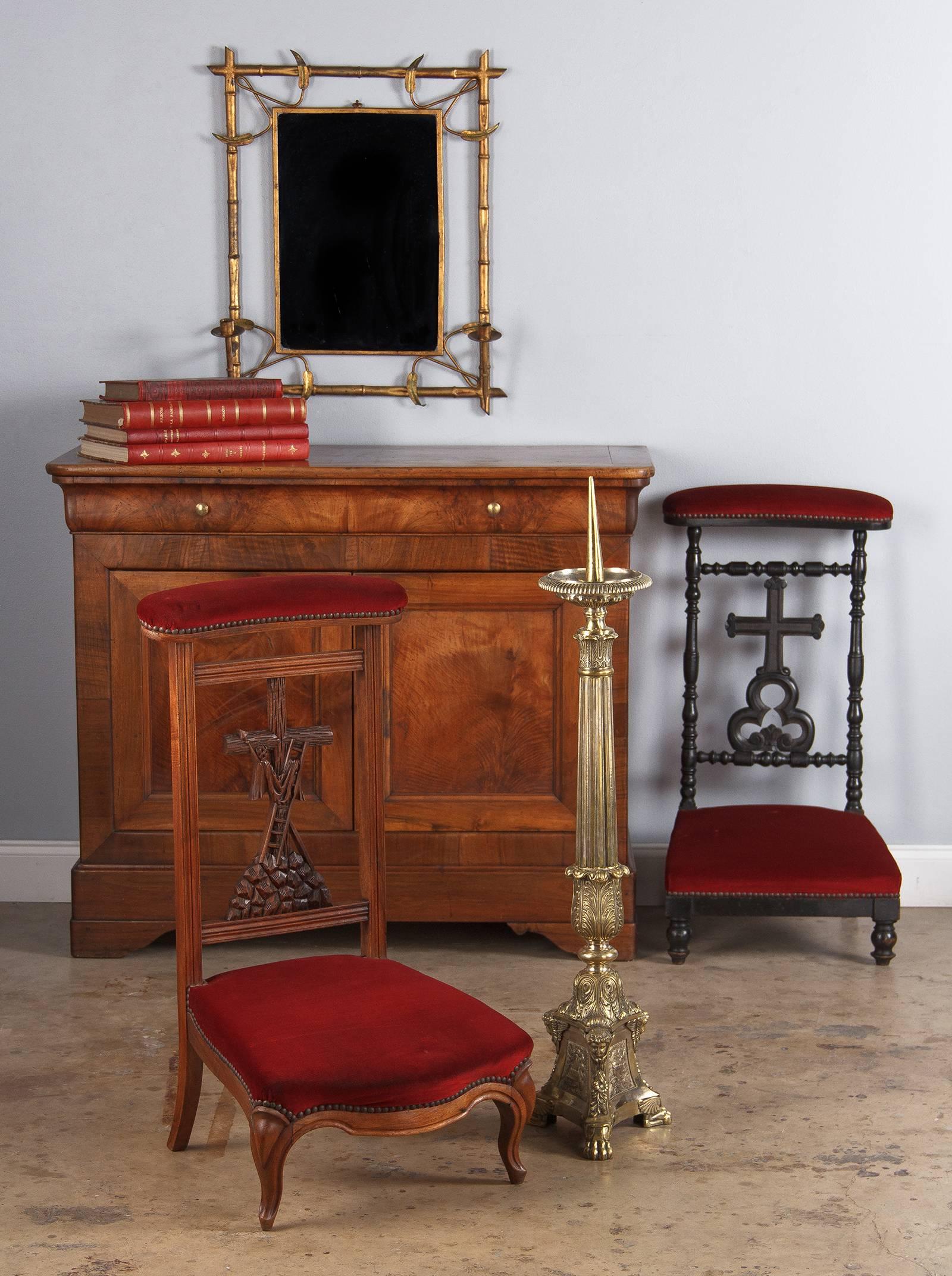 Louis Philippe Prie Dieu Chair in Walnut, 19th Century 5