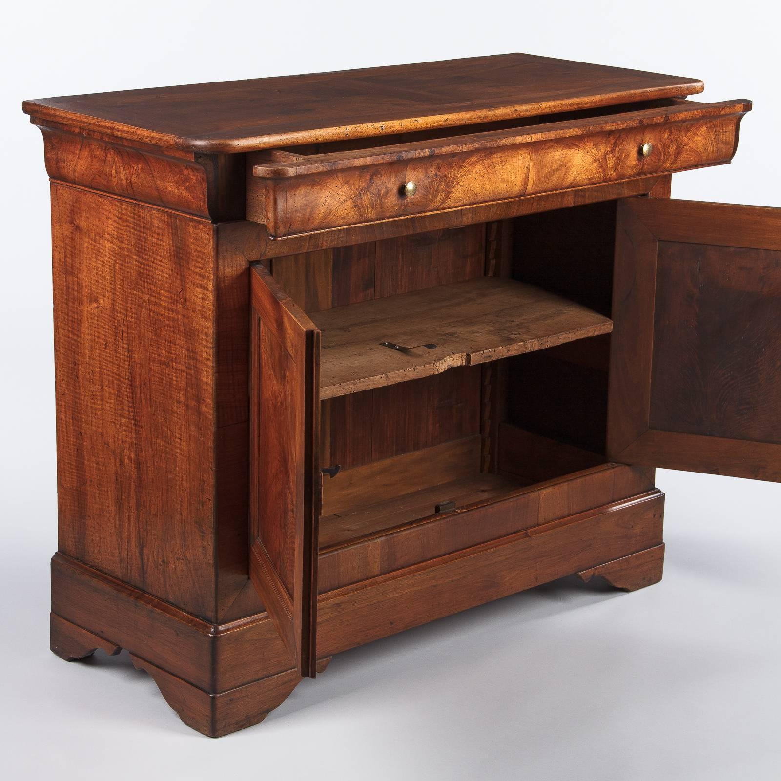 French Louis Philippe Walnut Buffet, Mid-1800s