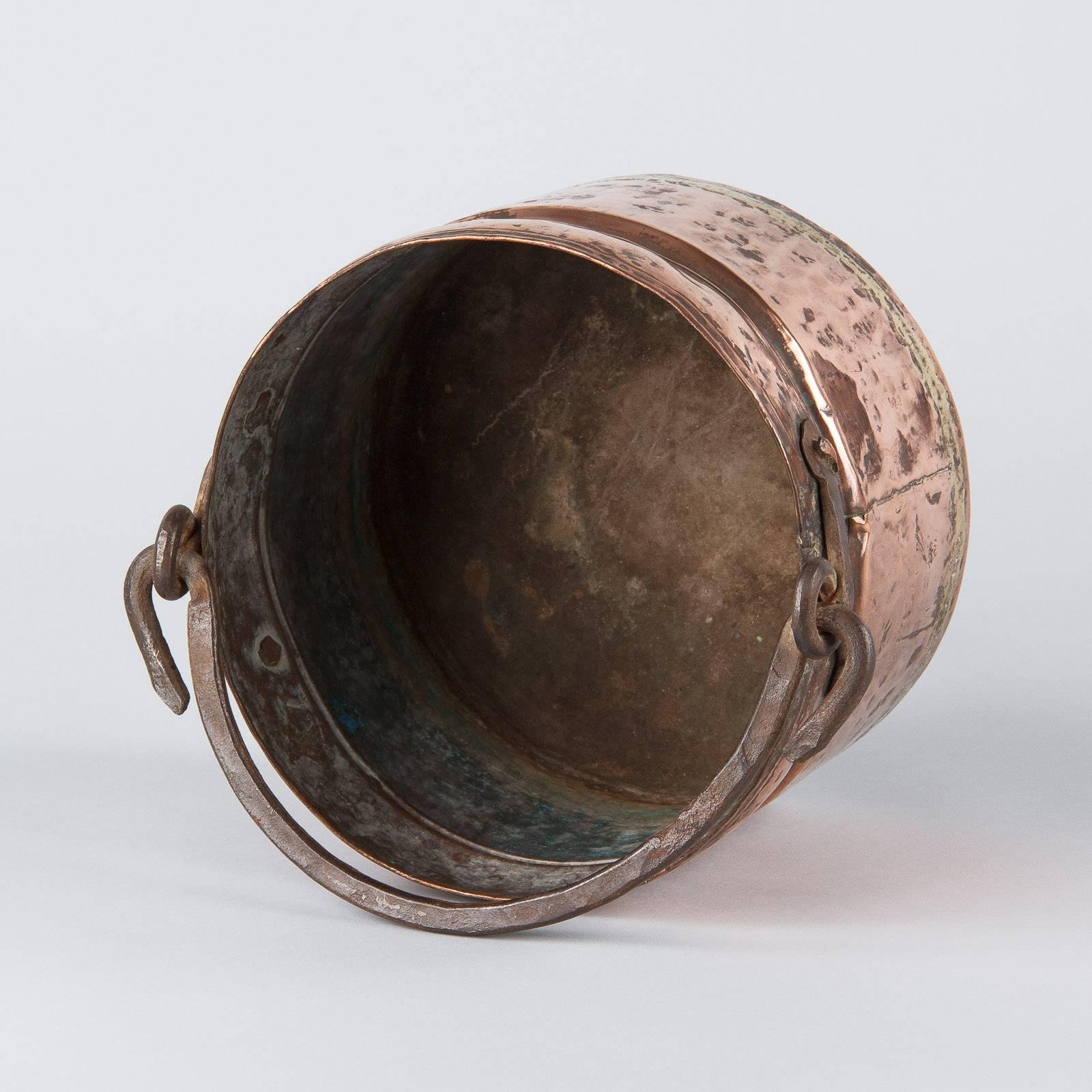 Country 19th Century French Copper Bucket