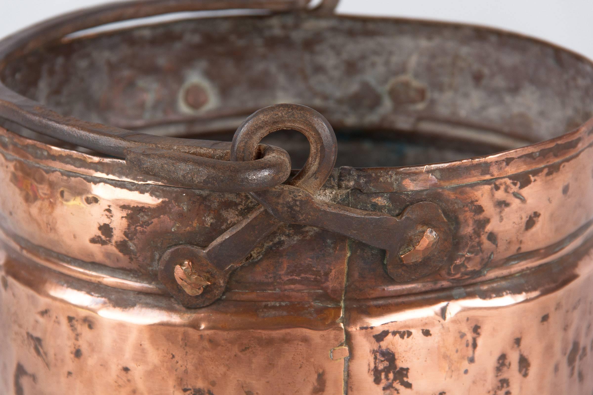 19th Century French Copper Bucket 3