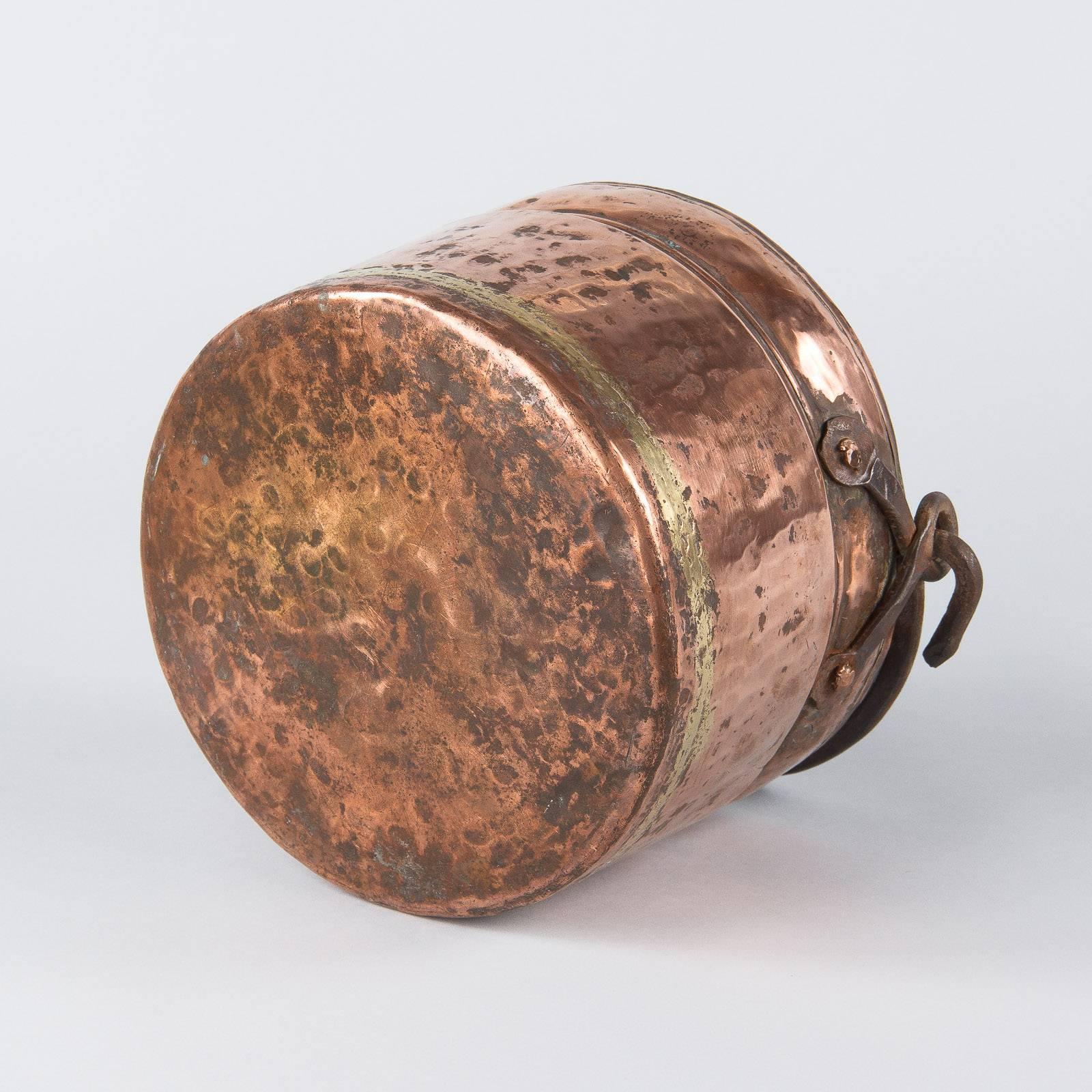 19th Century French Copper Bucket 6