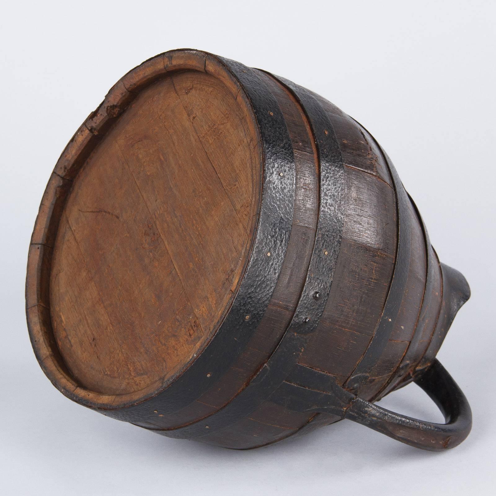 Barrel Shaped Wine Pitcher from Provence, Early 1900s 3