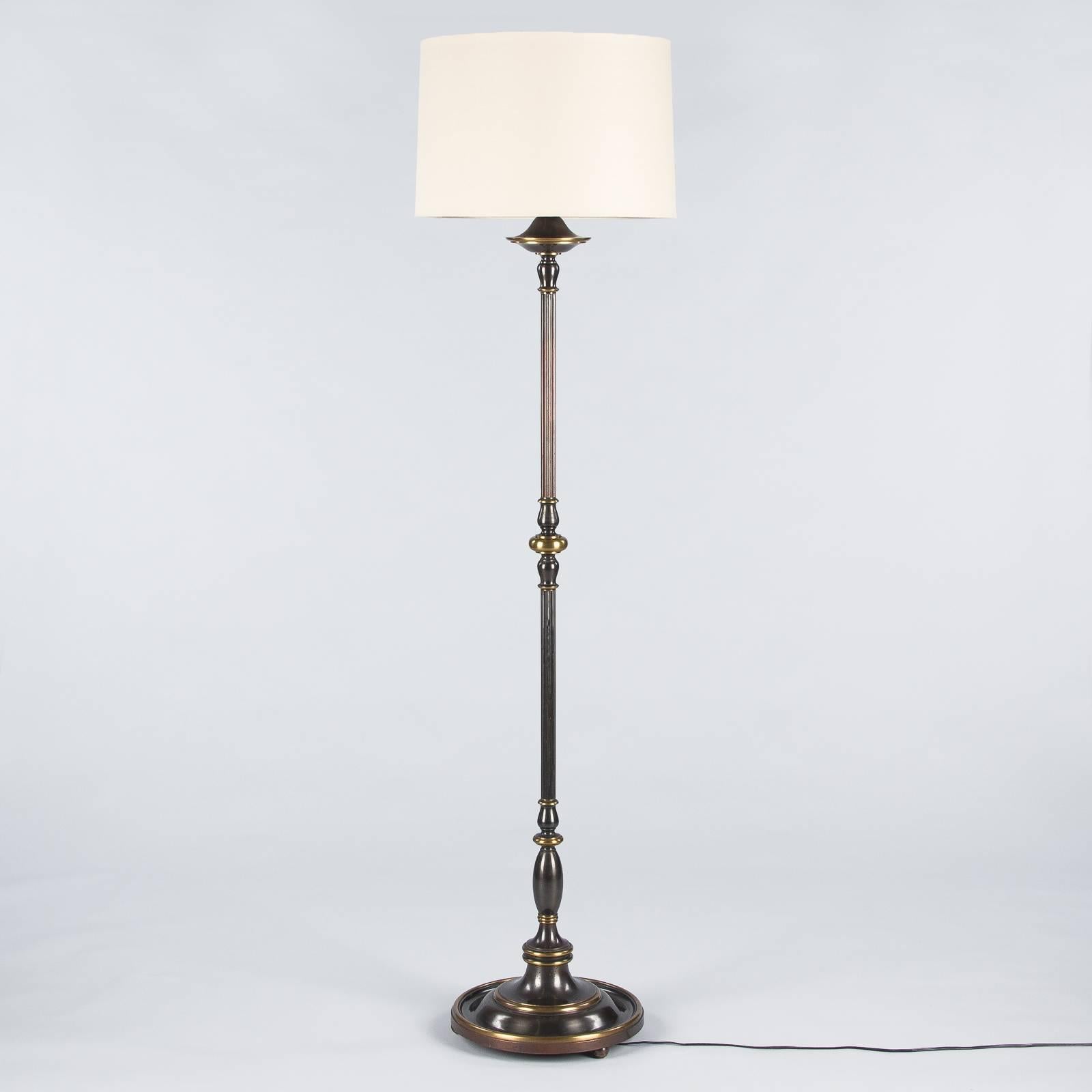 Midcentury French Metal and Brass Floor Lamp, 1960s 2