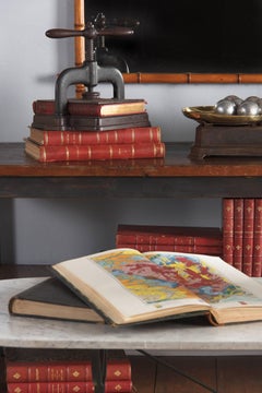 French Forged Iron Book Press, Early 1900s
