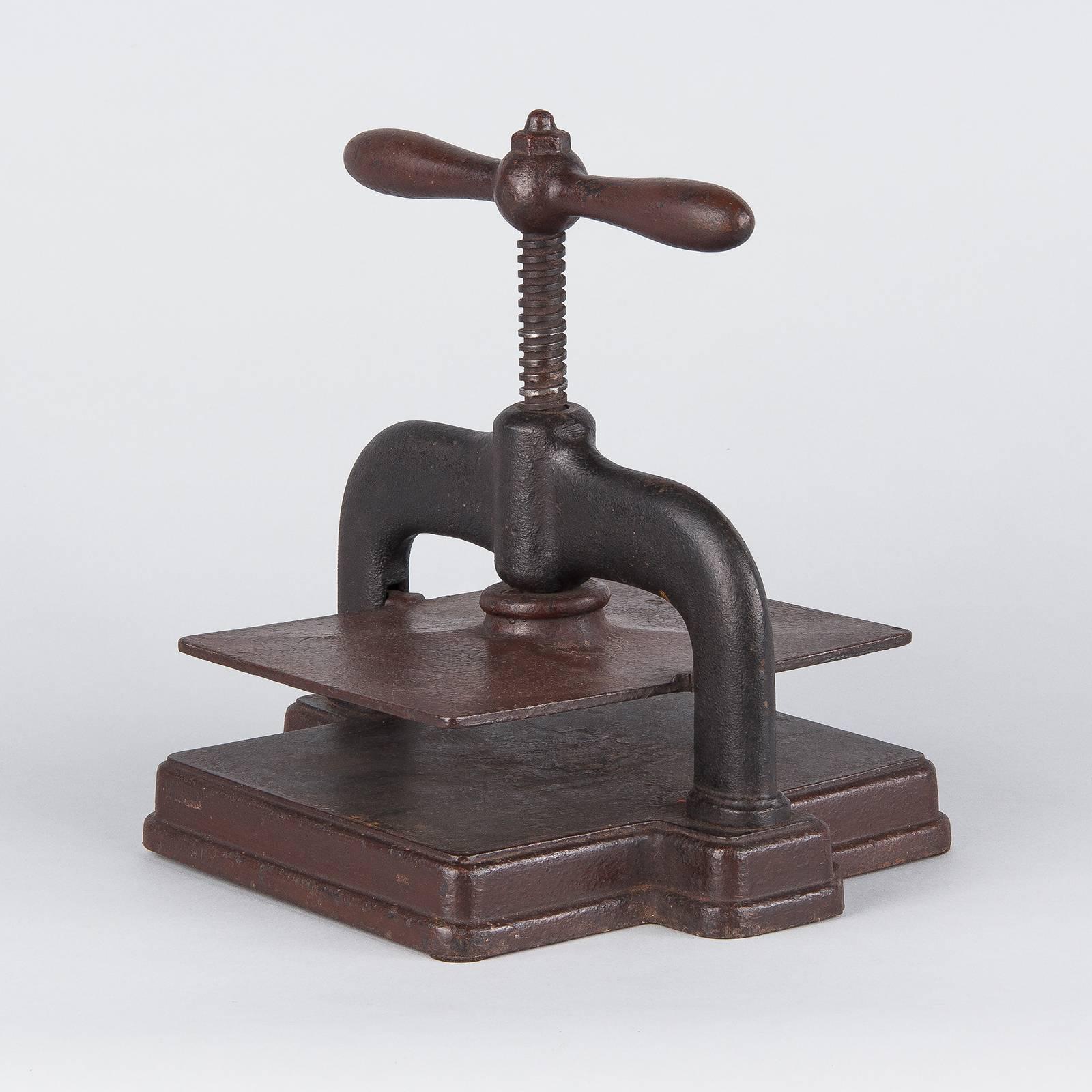 French Forged Iron Book Press, Early 1900s 2