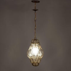 Murano Glass Lantern, Italy, 1950s